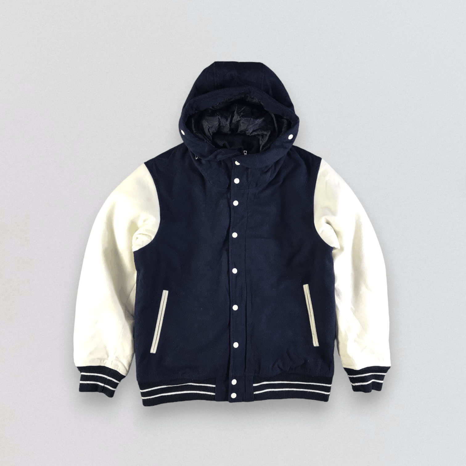 Beams Plus × Japanese Brand Beams Hooded Varsity Jacket Size US M / EU 48-50 / 2 - 1 Thumbnail