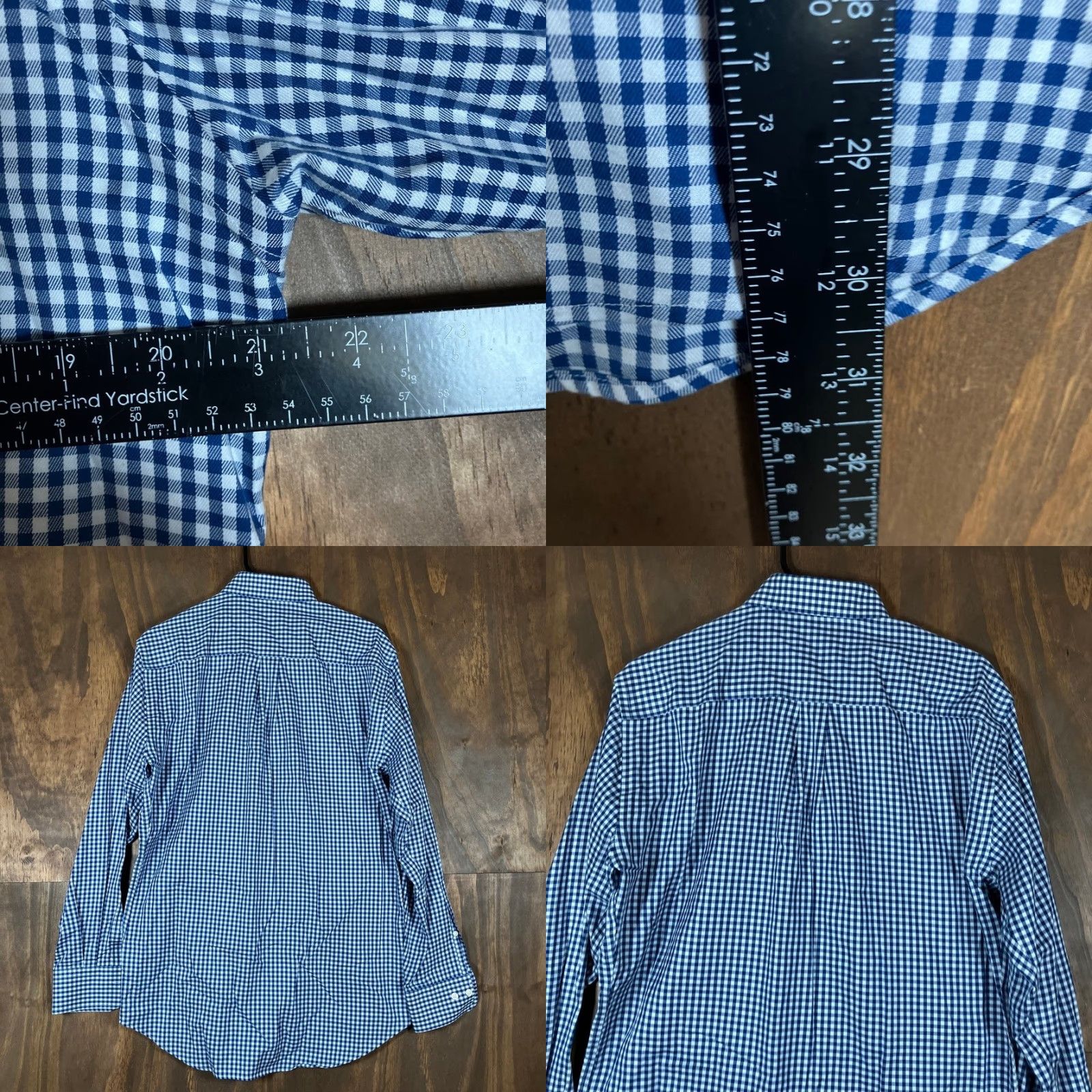 Peter Millar Peter Millar Shirt Mens Button Down Blue Check Nanoluxe Easycare 100% Cotton M Size US M / EU 48-50 / 2 - 8 Thumbnail
