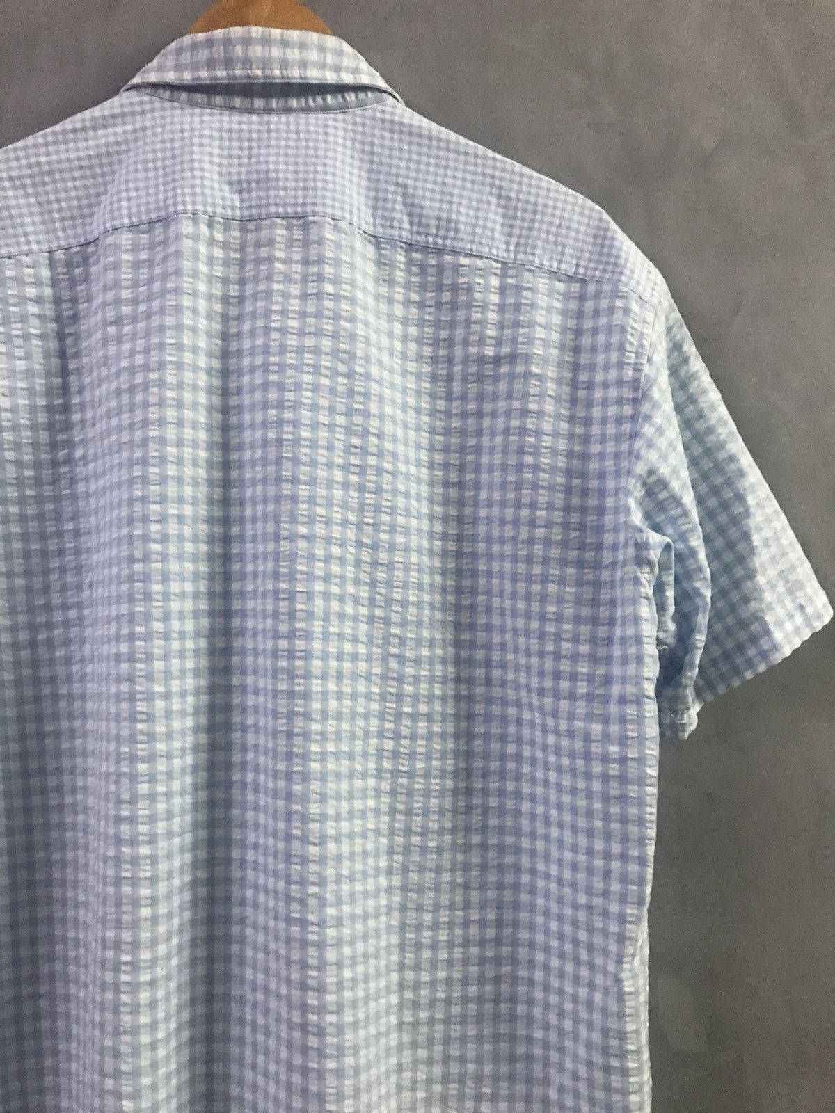 JW Anderson × Uniqlo J.W Anderson x Uniqlo Checkered Open Collar Button Up Shirt Size US L / EU 52-54 / 3 - 9 Thumbnail