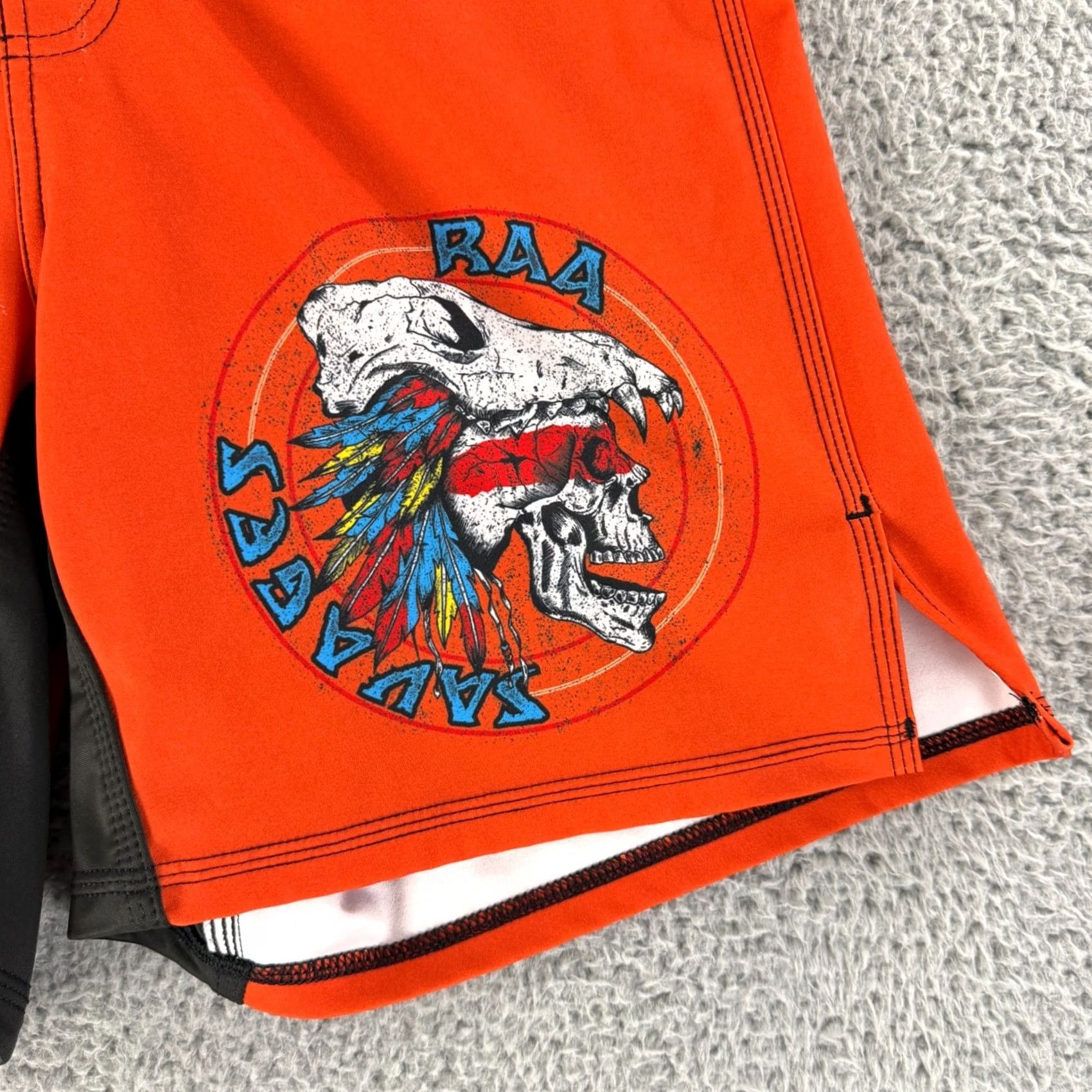 Vintage Rogue American Board Shorts Mens 30 Orange Graphic Print USA Made Size US 30 / EU 46 - 5 Thumbnail