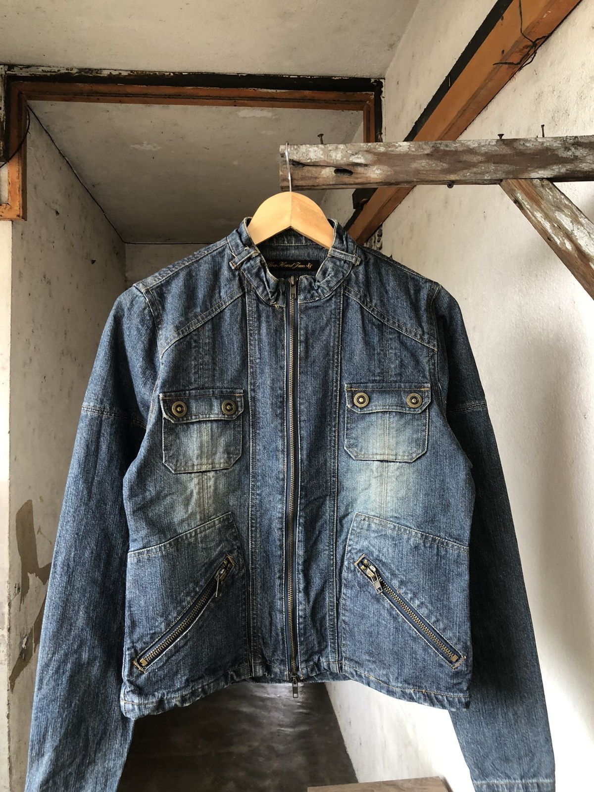 Seditionaries Vintage Slow Hand Jam Denim Jacket Size XS / US 0-2 / IT 36-38 - 3 Thumbnail