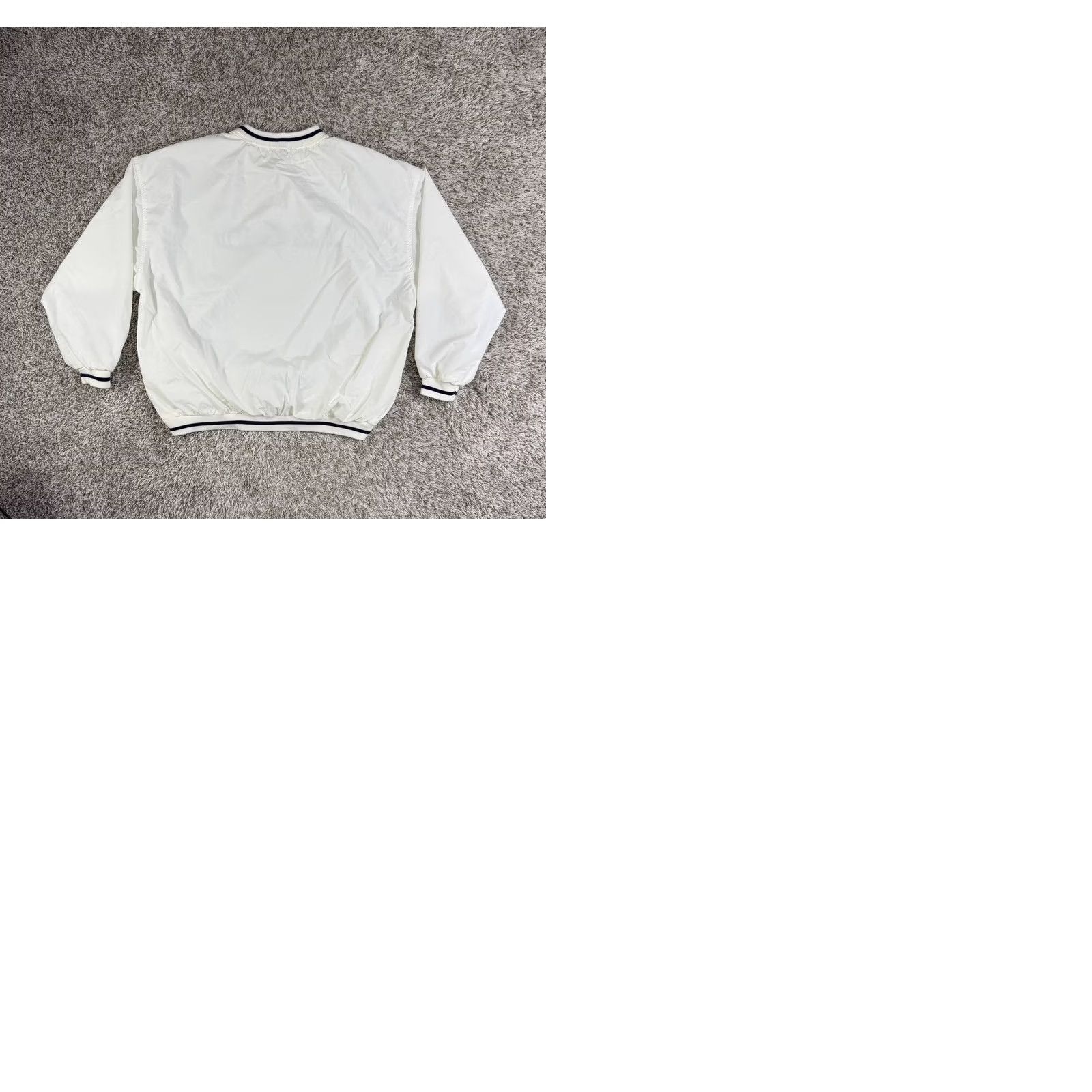 Izod VINTAGE IZOD Jacket Mens XL White Pullover Nylon Windbreaker Bomber Men Size Y2K Size US XL / EU 56 / 4 - 9 Thumbnail