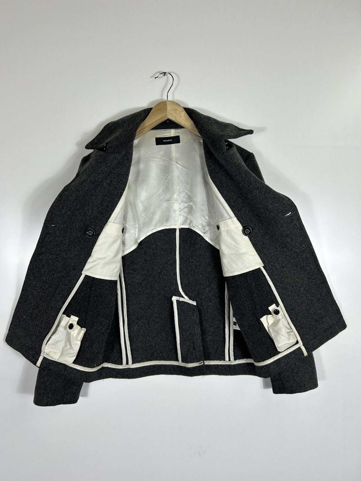 Japanese Brand 🔥The Twelve Mohair Double Breast Coat Jacket Size S / US 4 / IT 40 - 9 Thumbnail