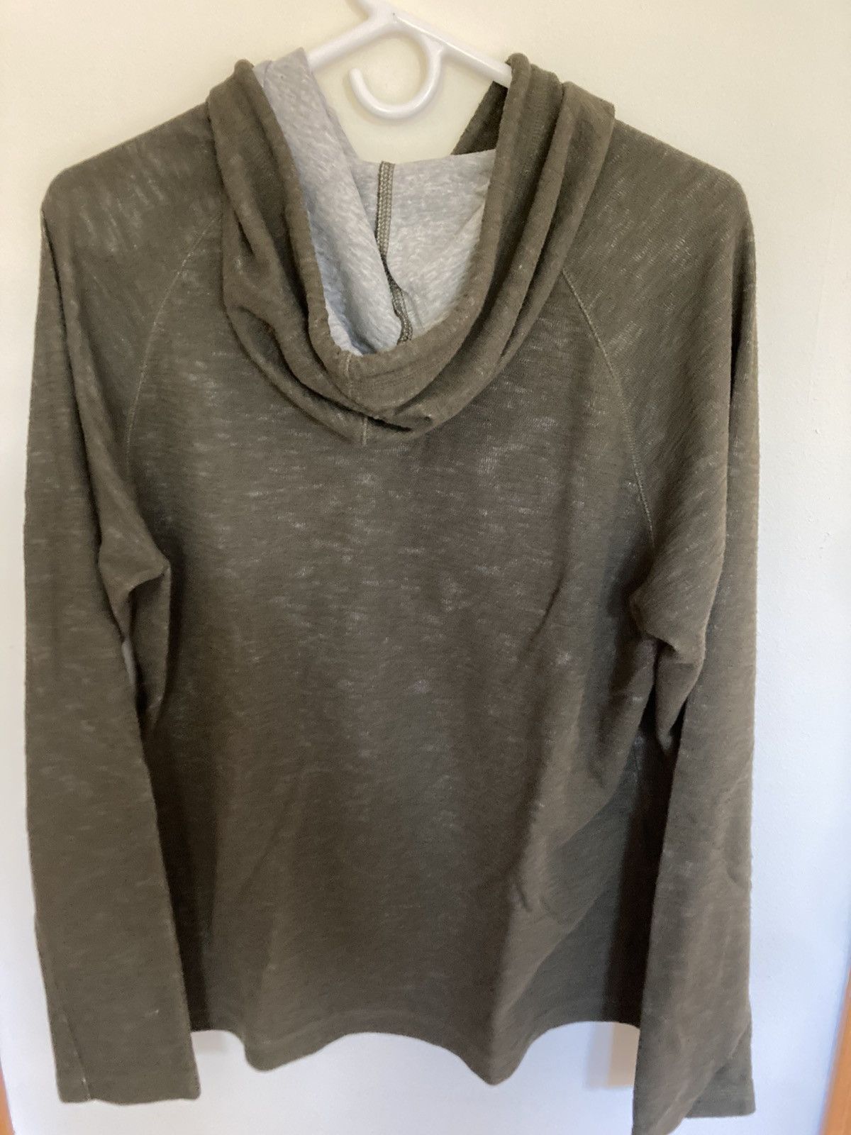 Vince Vince olive cotton lined hoodie Size US M / EU 48-50 / 2 - 2 Thumbnail
