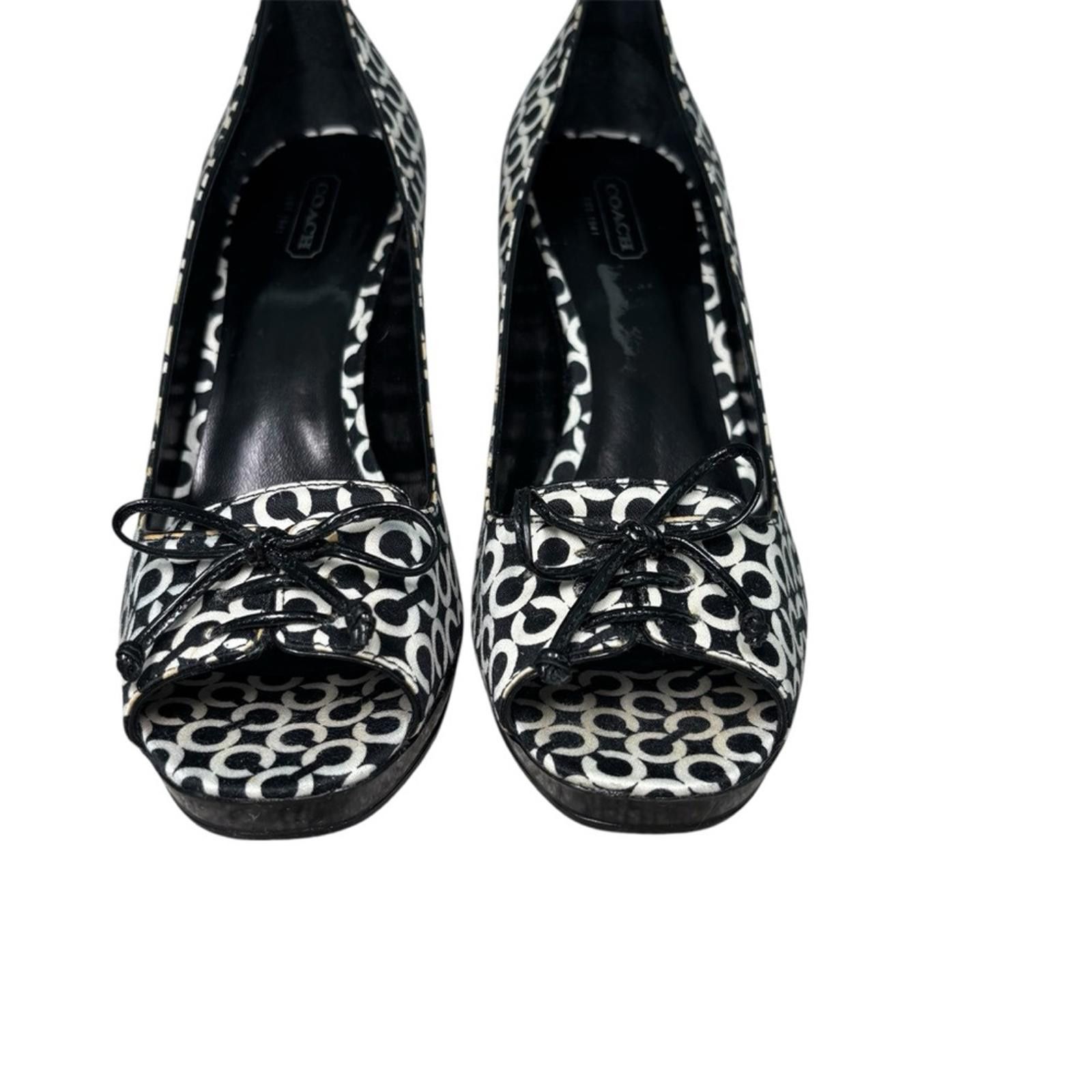 Coach Coach Corey Signature Peep Toe Platform Heels - NIB (New) Size US 8.5 / IT 38.5 - 3 Thumbnail