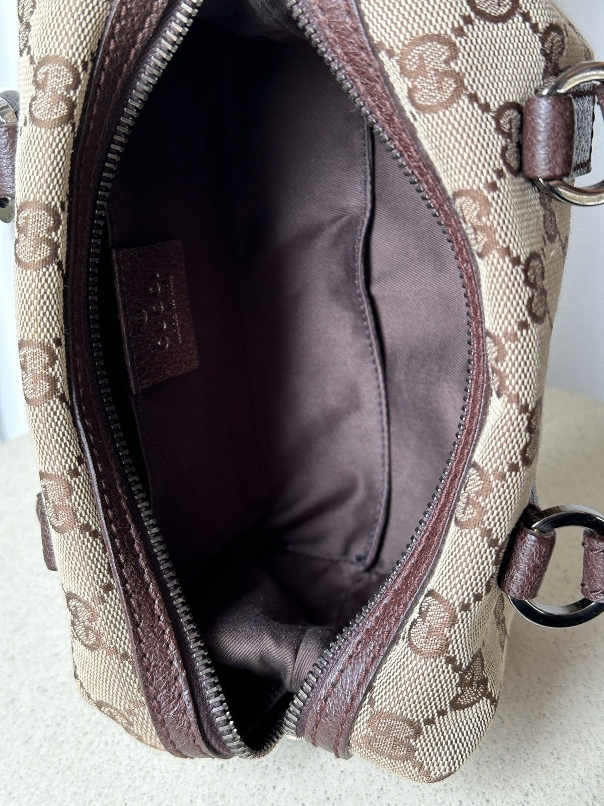 Gucci GUCCI Mini Monogram Canvas Boston Hand Bag Leather 113010 Size ONE SIZE - 17 Thumbnail