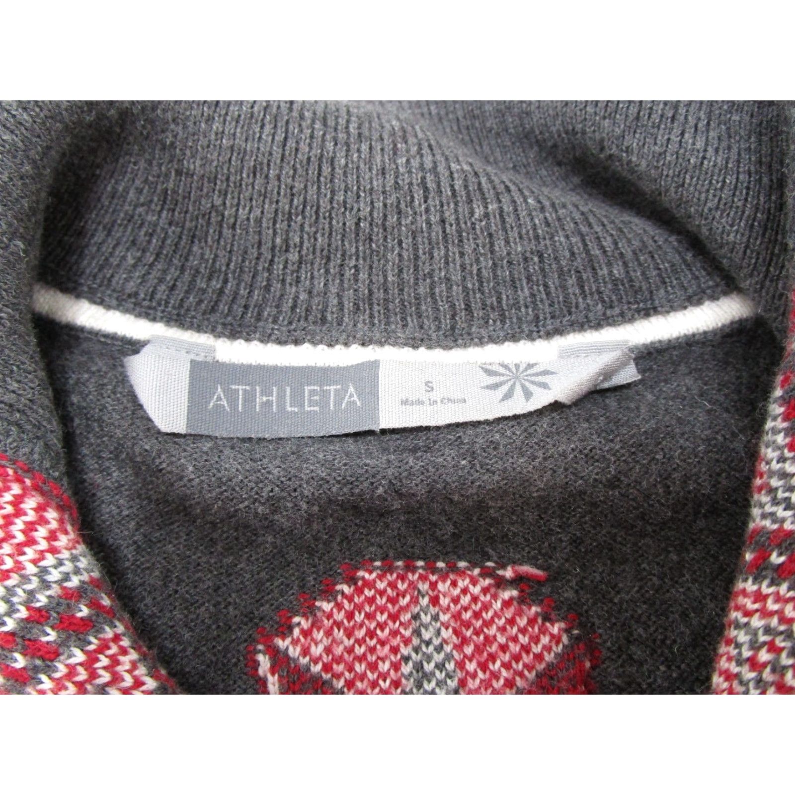 Athleta Athleta Fair Isle Sweater Dress Knit Mock Neck Multicolor A-Line Casual Womens Size S Size S / US 4 / IT 40 - 3 Thumbnail