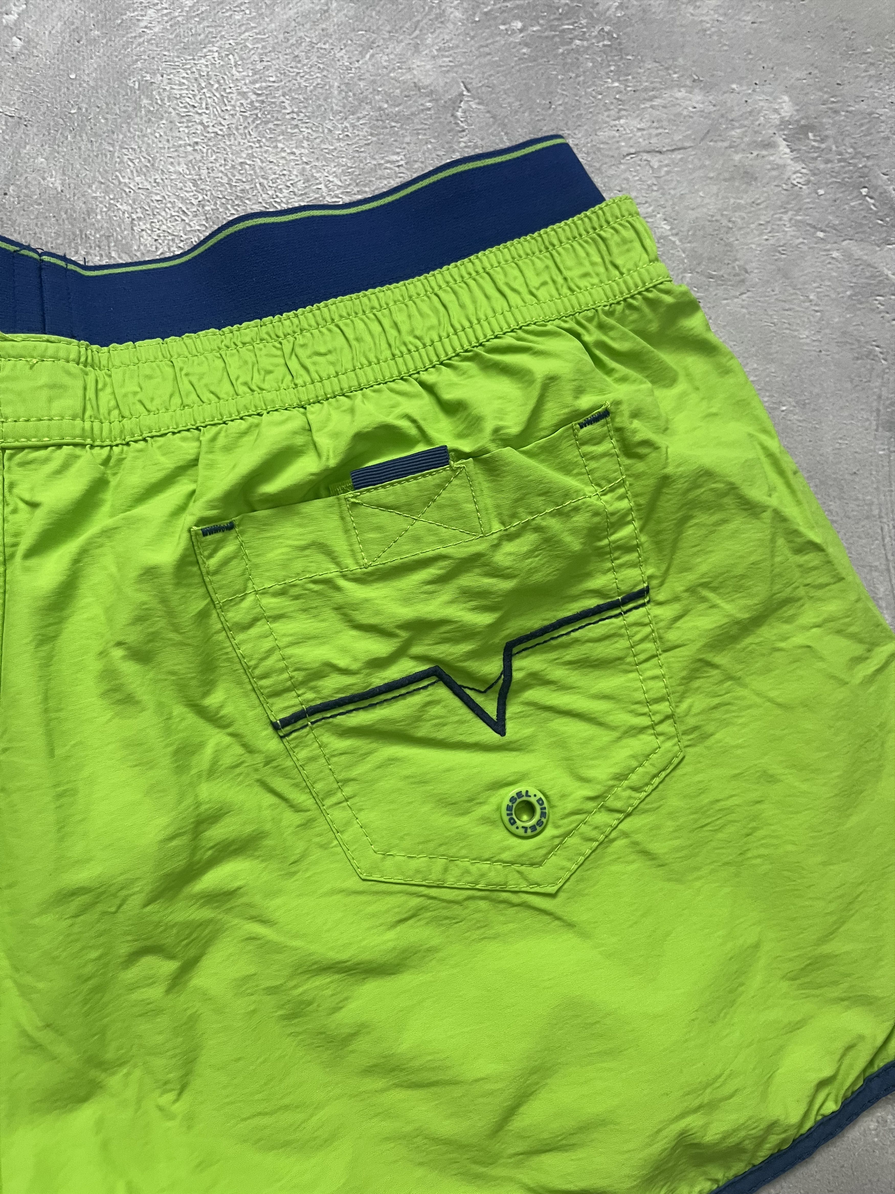 Diesel Diesel LOGO Swimwear Swim Boxer Trunk Short Size M Green Size US 32 / EU 48 - 6 Thumbnail