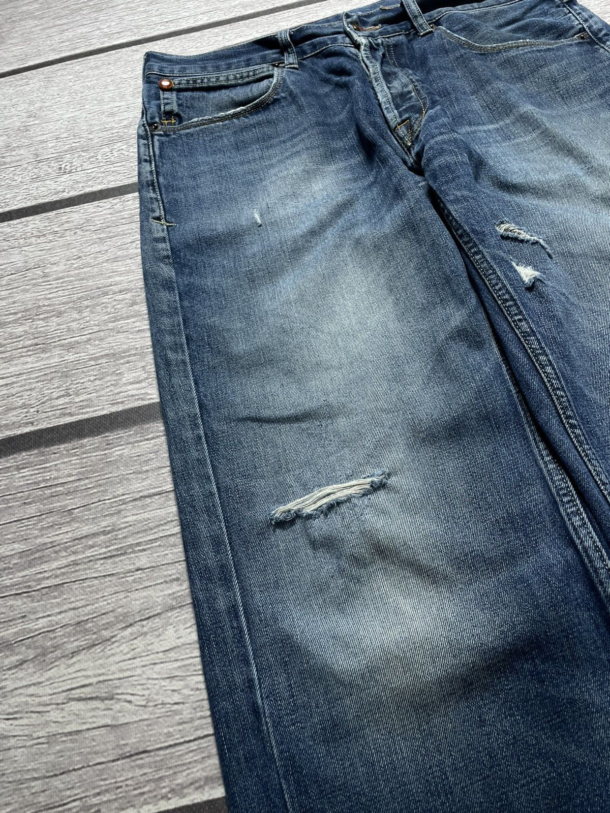 Evisu × Puma Evisu x Puma baggy distressed vintage y2k jeans Size US 34 / EU 50 - 8 Thumbnail