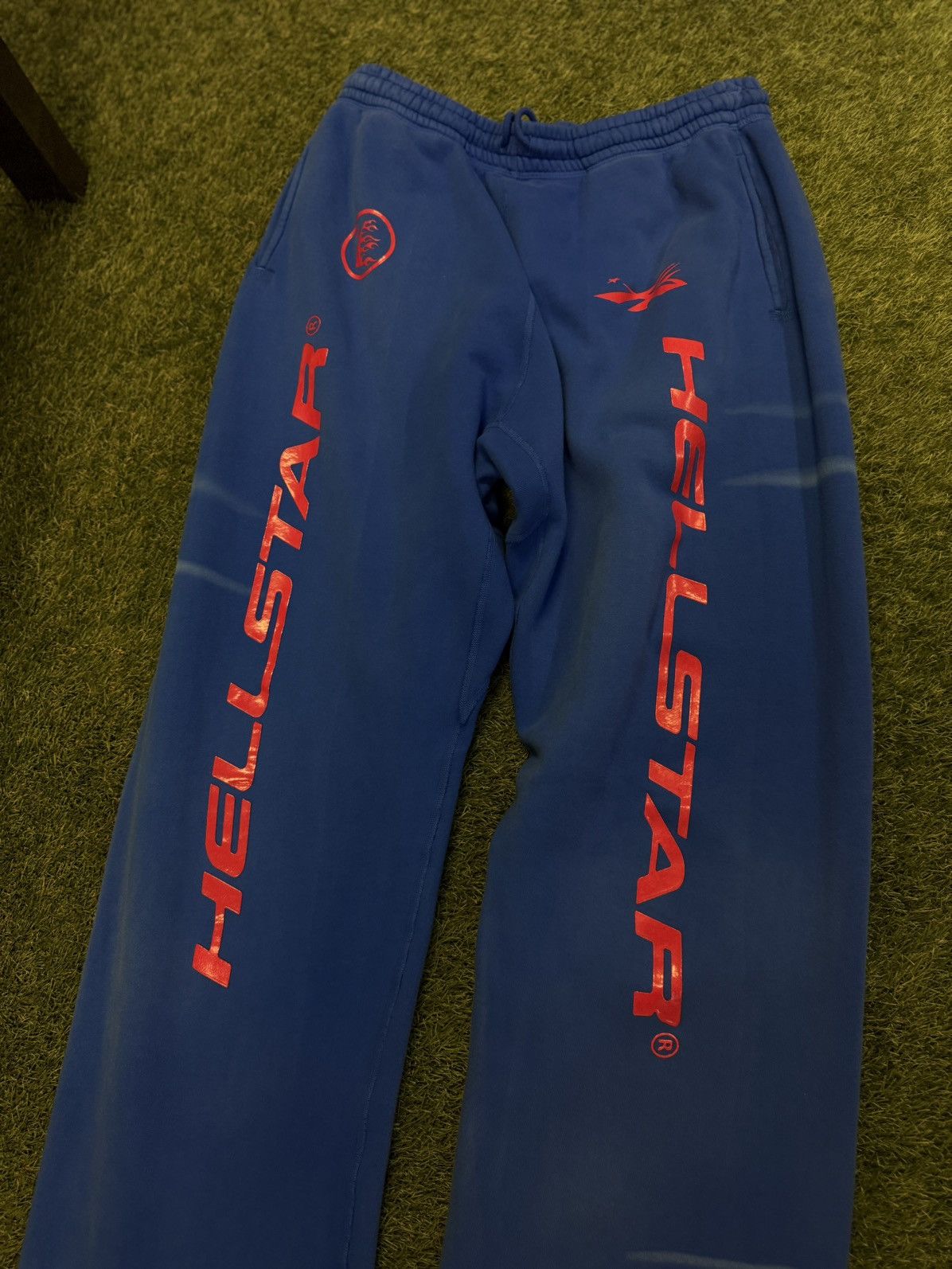 HELLSTAR Hellstar Blue Red Sweatpants Size XXL Brand New Size US 36 / EU 52 - 4 Thumbnail