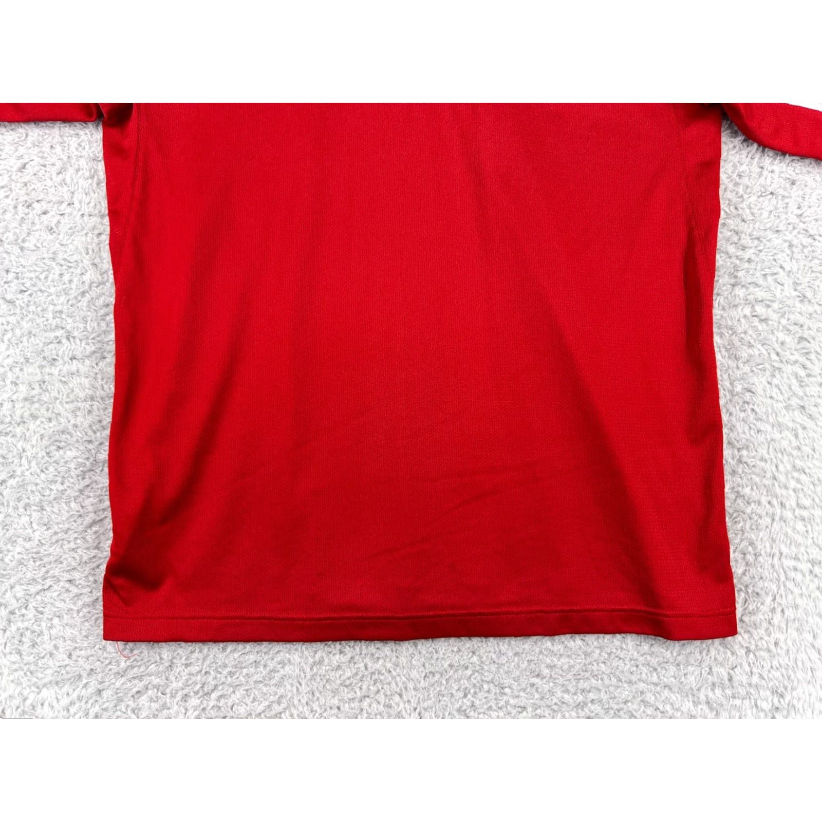 Adidas Adidas Polo Shirt Mens Large Red White Golf Golfer 100% Polyester Team Polo shirt Men Large Red White Golf Apparel Size US L / EU 52-54 / 3 - 7 Thumbnail