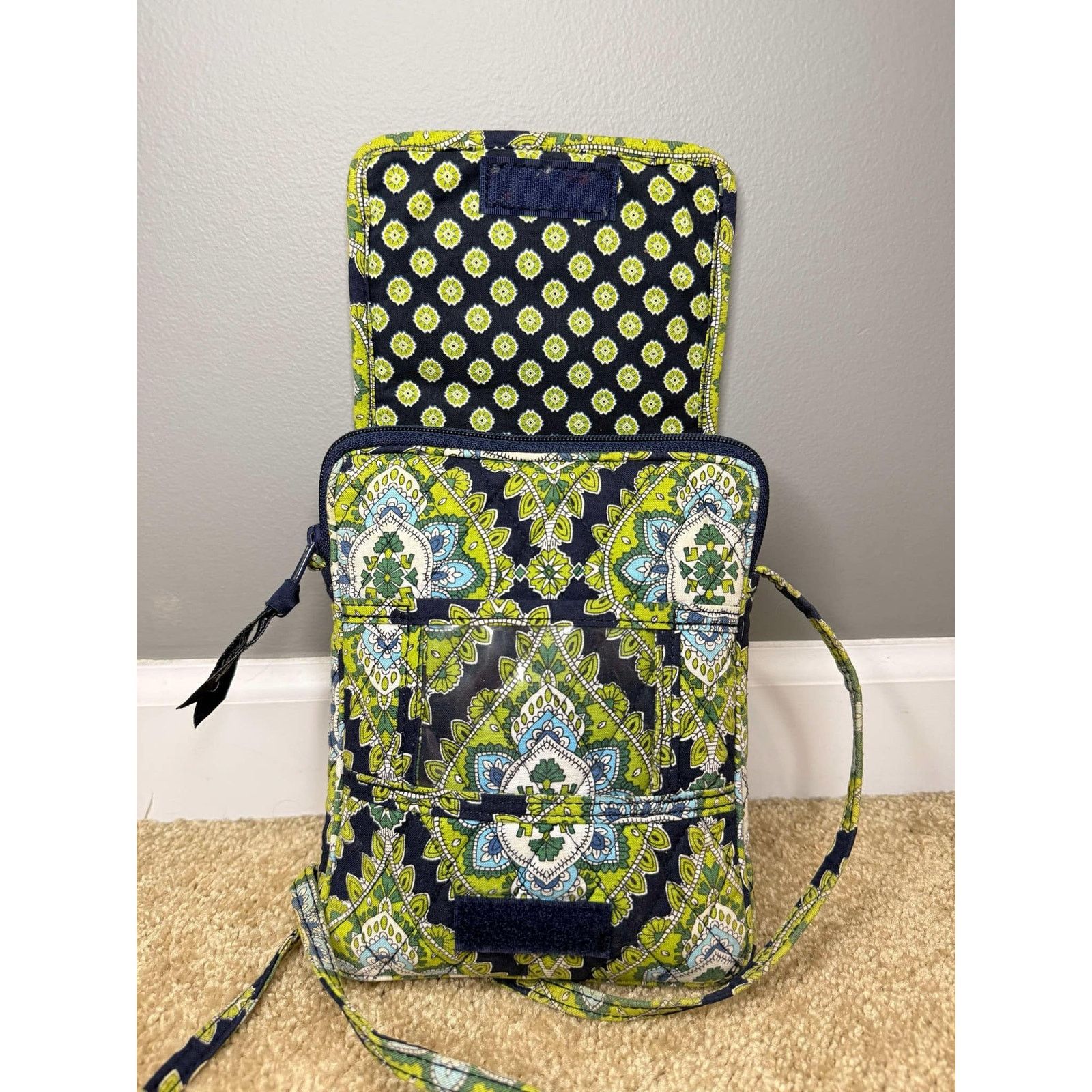Vera Bradley Vera Bradley Cambridge Quilted Crossbody Bag Yellow Green Size ONE SIZE - 3 Thumbnail