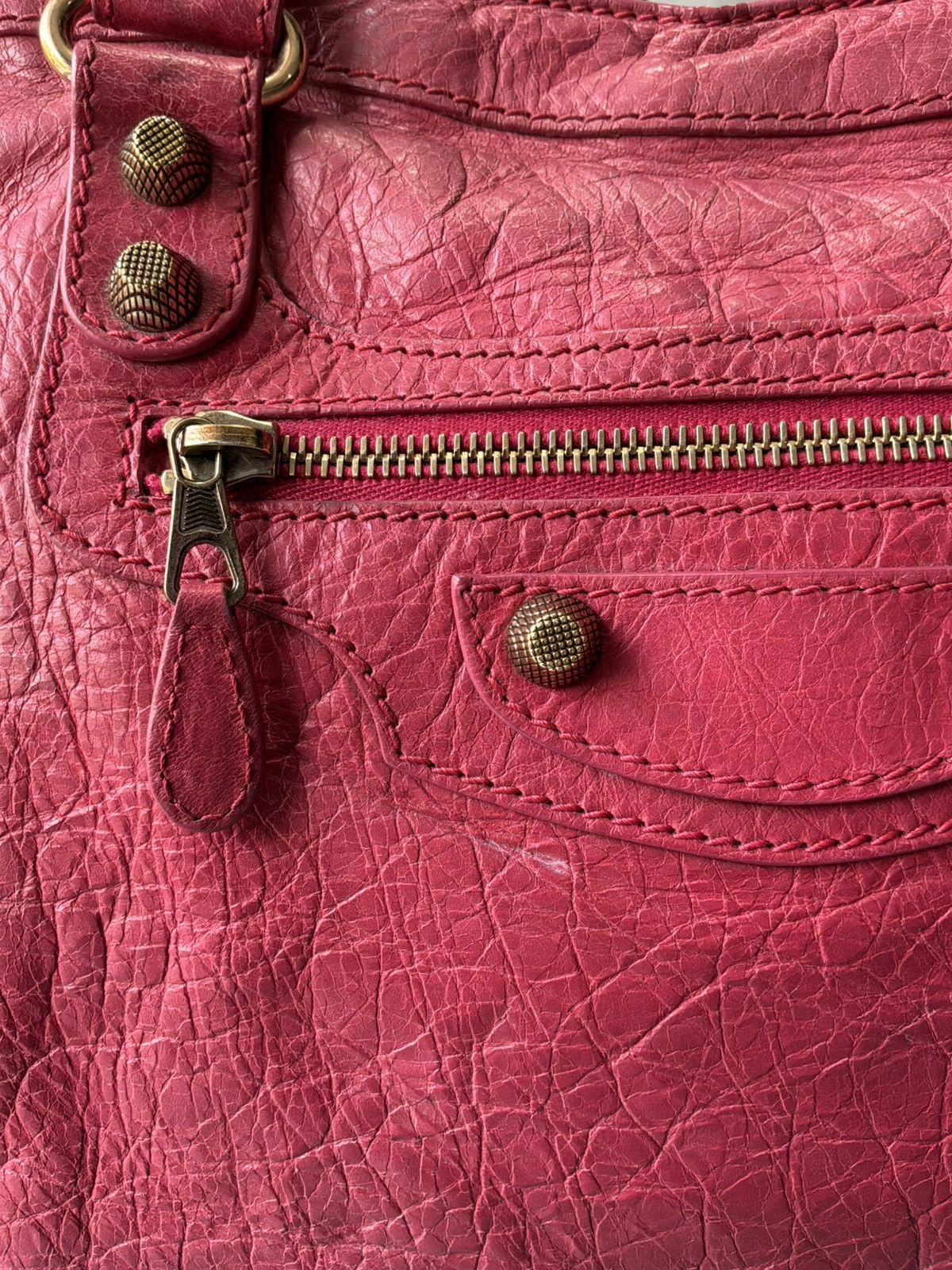 Balenciaga Balenciaga - Classic City Pink Lambskin Bag Size ONE SIZE - 9 Thumbnail
