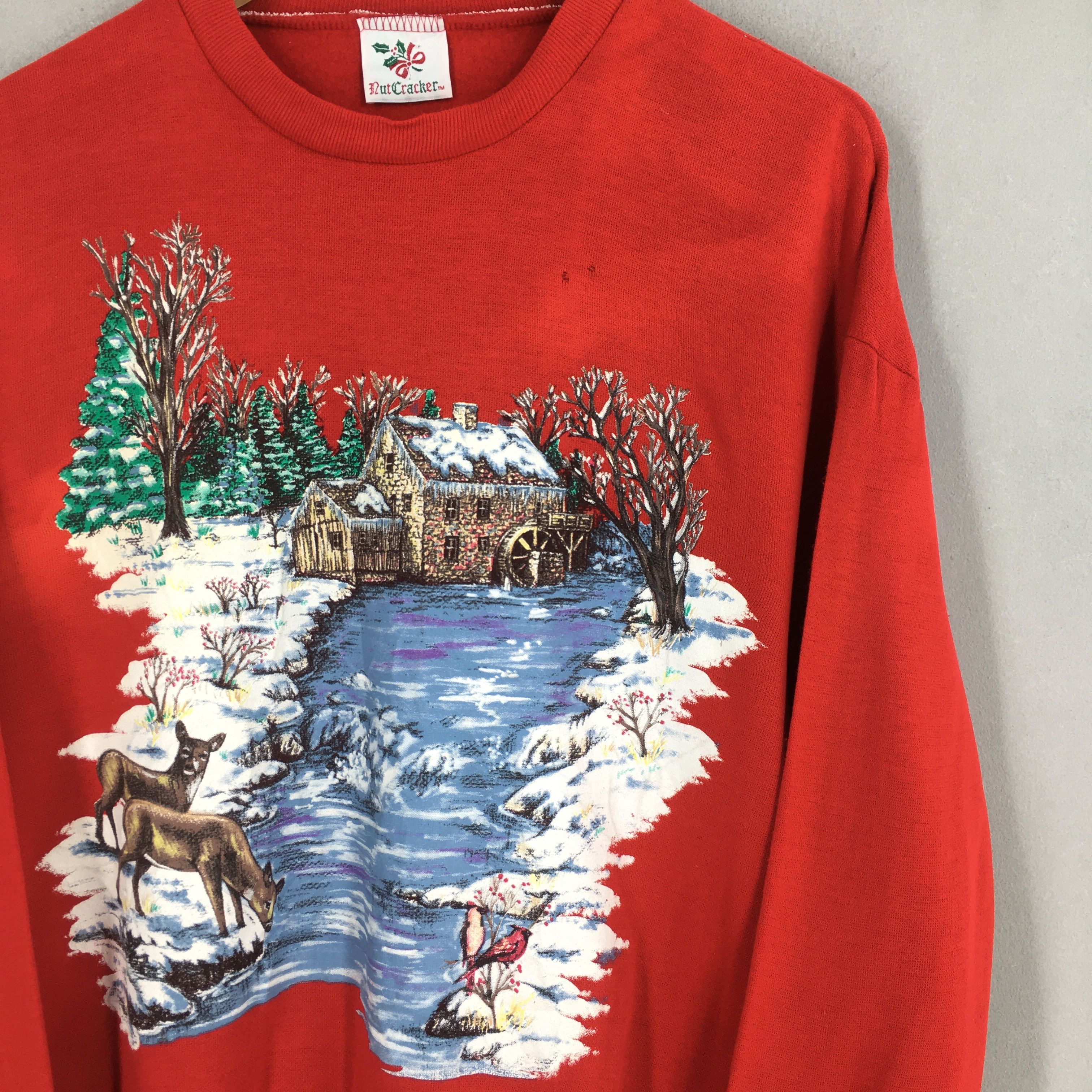 Vintage Vintage 90s Nut Cracker Nature Sweatshirt Large Size US L / EU 52-54 / 3 - 2 Thumbnail