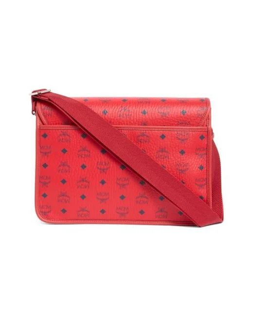 MCM o1mt1gz0225 Size: OS / Messenger Medium Bag in Red Size ONE SIZE - 2 Thumbnail