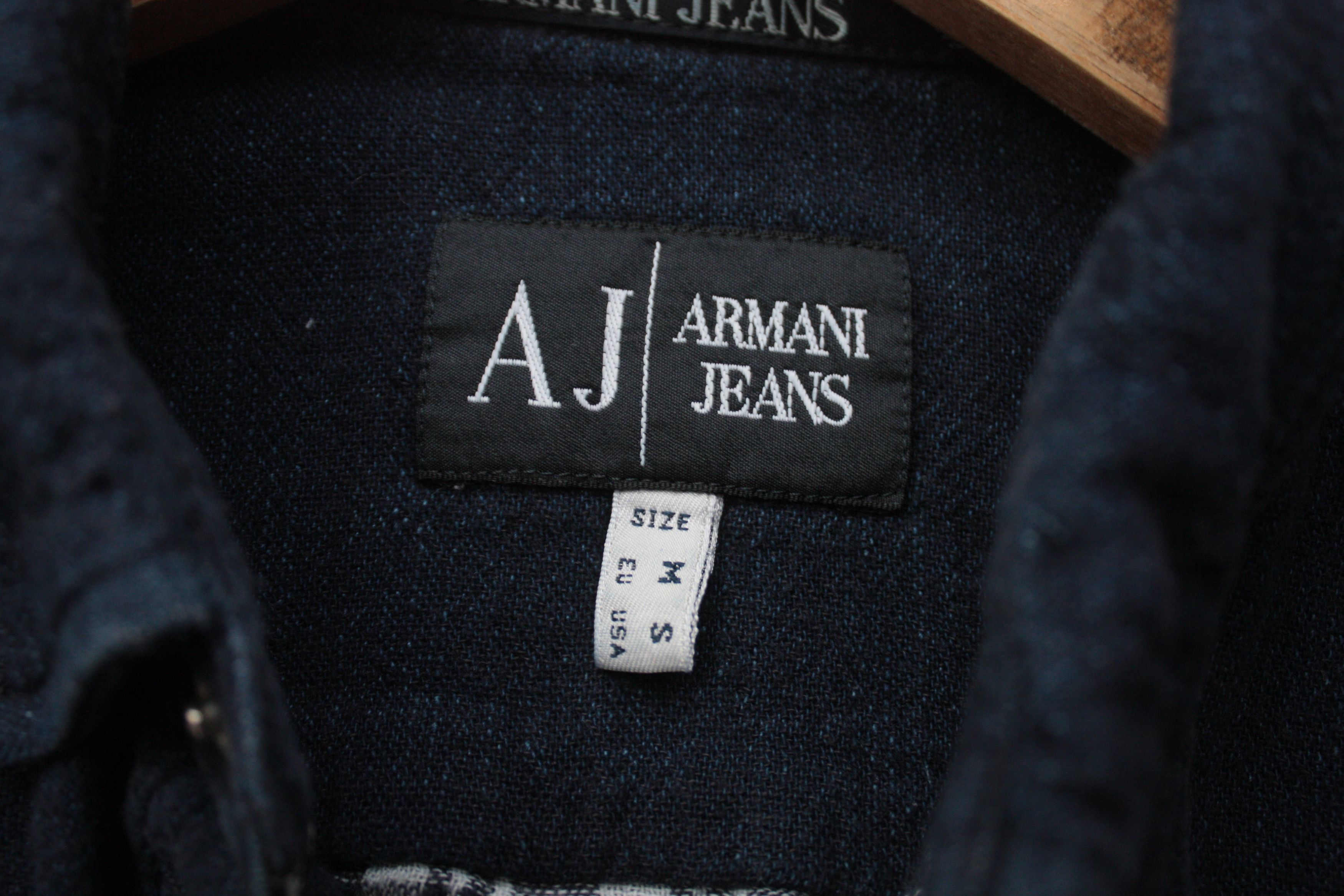 Armani Armani Jeans Navy Long Sleeve Shirt Small Men's Size US S / EU 44-46 / 1 - 6 Thumbnail