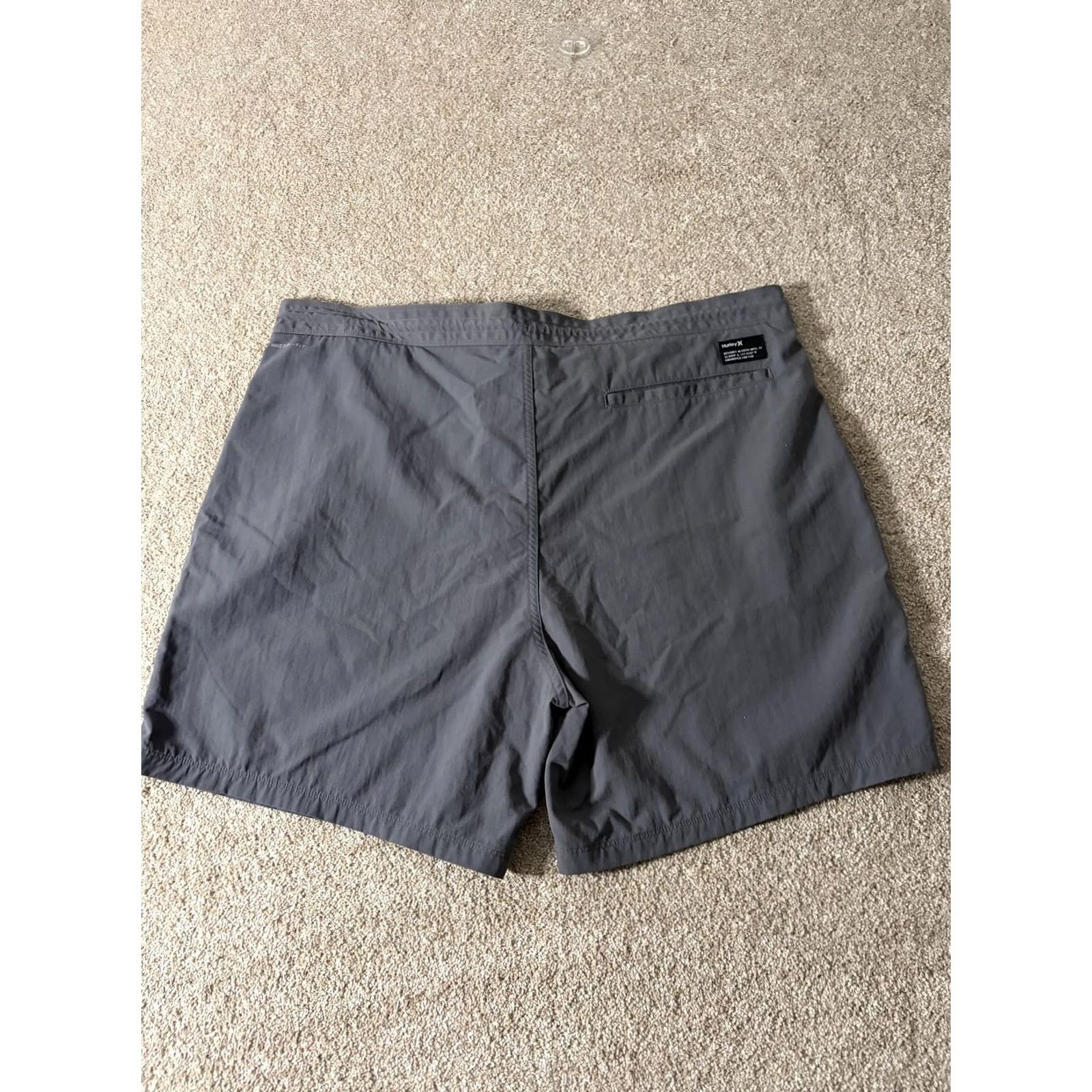Hurley Hurley Mens Board Shorts 40 Gray Quick Dry Dri-Fit Above-the-Knee Swim Trunks with Drawstring Pockets Atlantic Surf Beach Size US 40 / EU 56 - 6 Thumbnail