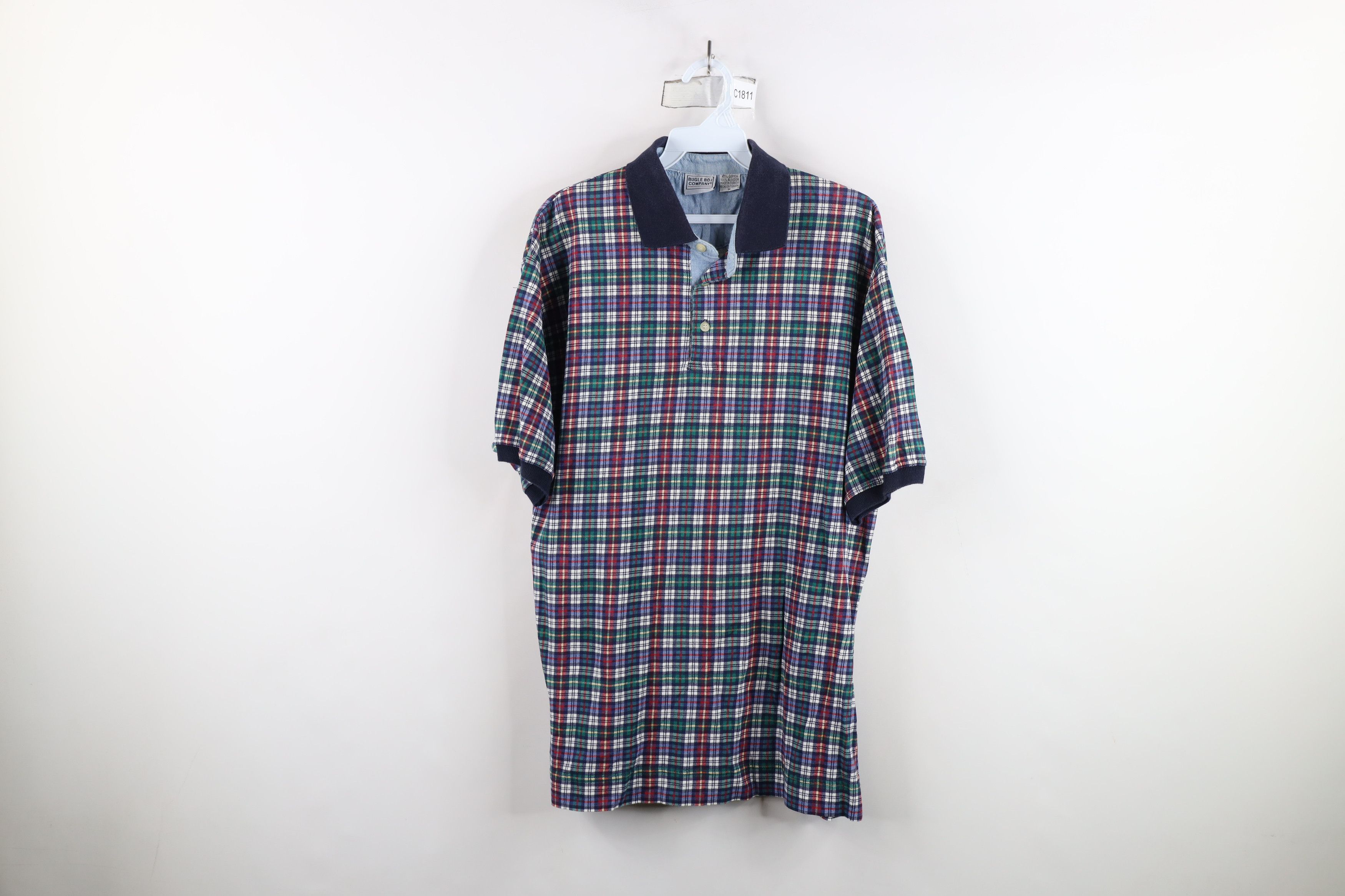 Vintage Vintage 90s Streetwear Rainbow Collared Golf Polo Shirt Size US M / EU 48-50 / 2 - 1 Thumbnail