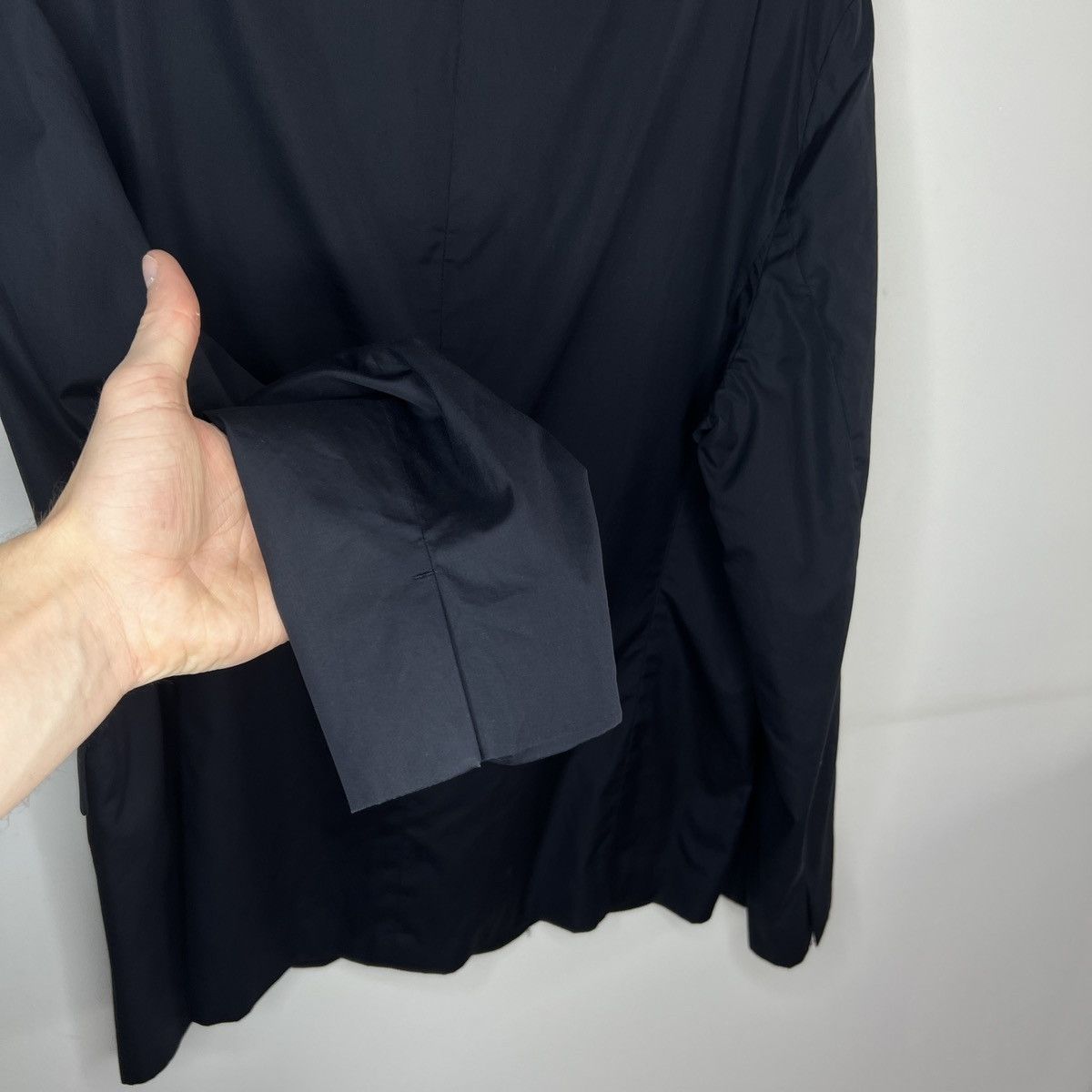 Acne Studios Acne Studios Antibes Cotton Single Breasted Navy Blazer Size 40R - 8 Thumbnail