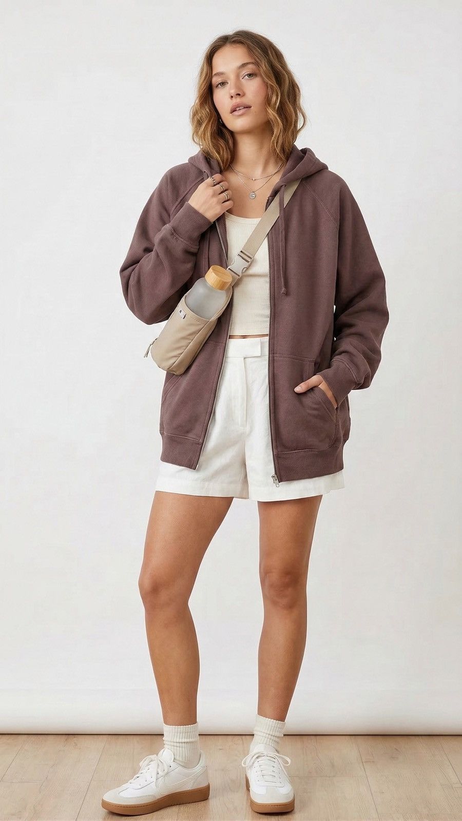 Other The "Cloud-Soft" Oversized Zip Hoodie in Espresso Size M / US 6-8 / IT 42-44 - 4 Thumbnail