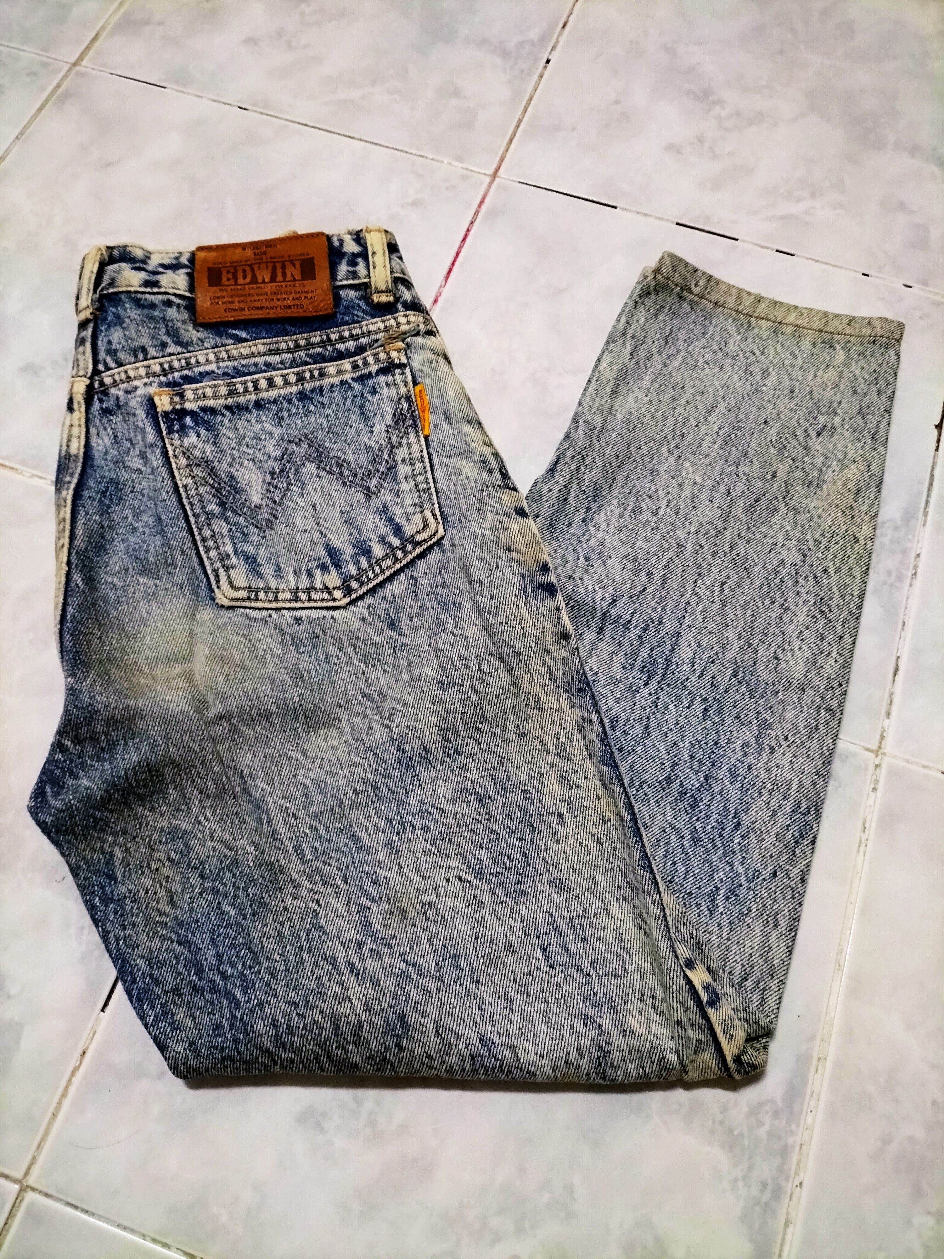 image of Vintage Edwin Asidwash Stonewash Fashion Punk 90S, Men's (Size 26)