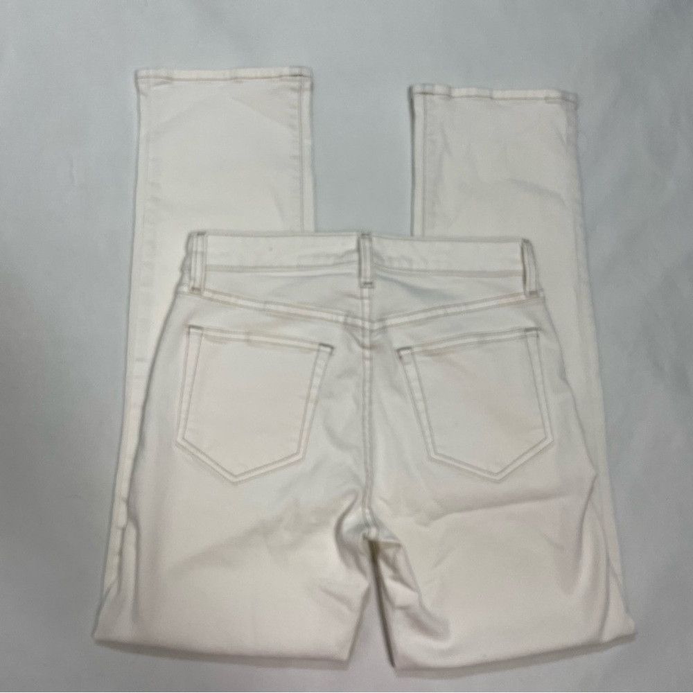 L'AGENCE New L'Agence Off White With Topstitching Jeans Size 25 Size 25" / US 0 / IT 36 - 3 Thumbnail