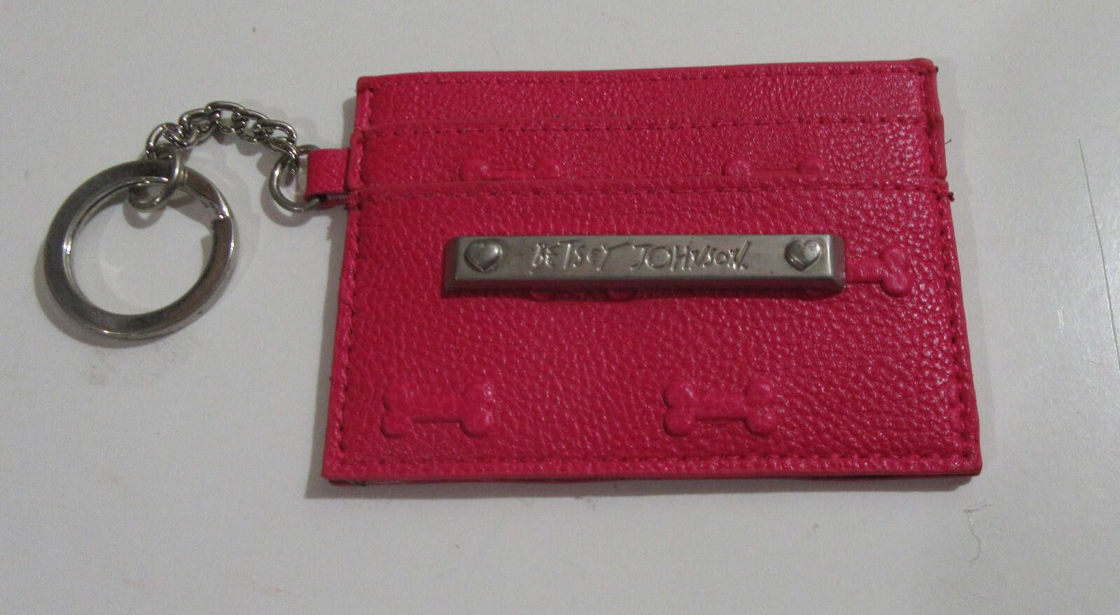 Designer Betsey Johnson Mini Dog Backpack & Key Fob Card Case NWT Size ONE SIZE - 6 Thumbnail
