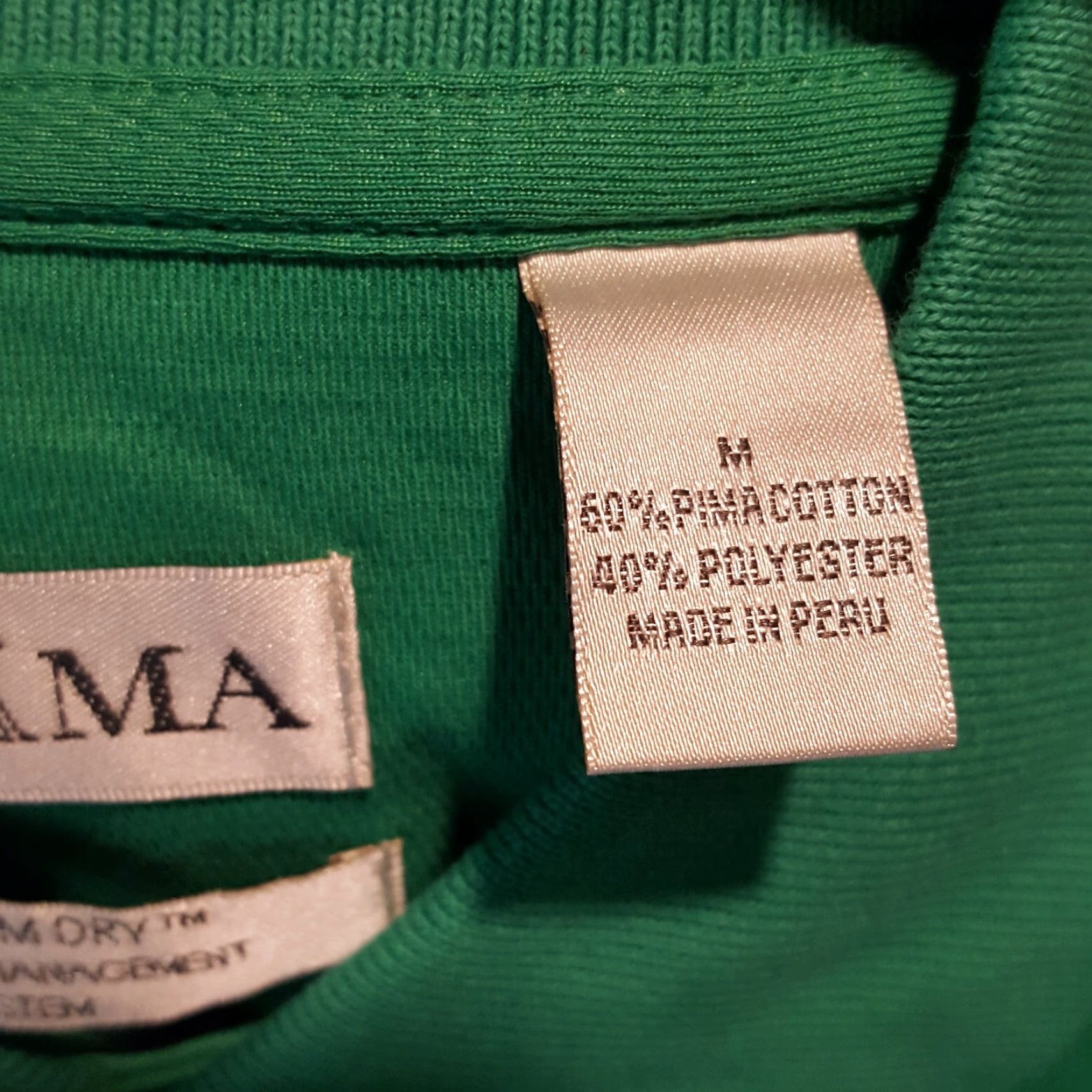 Vintage VINTAGE Tehama Green Athletic Fit Polo Shirt Mens Size M Short Sleeve Button Collar Golf 90s Preppy Size US M / EU 48-50 / 2 - 7 Thumbnail