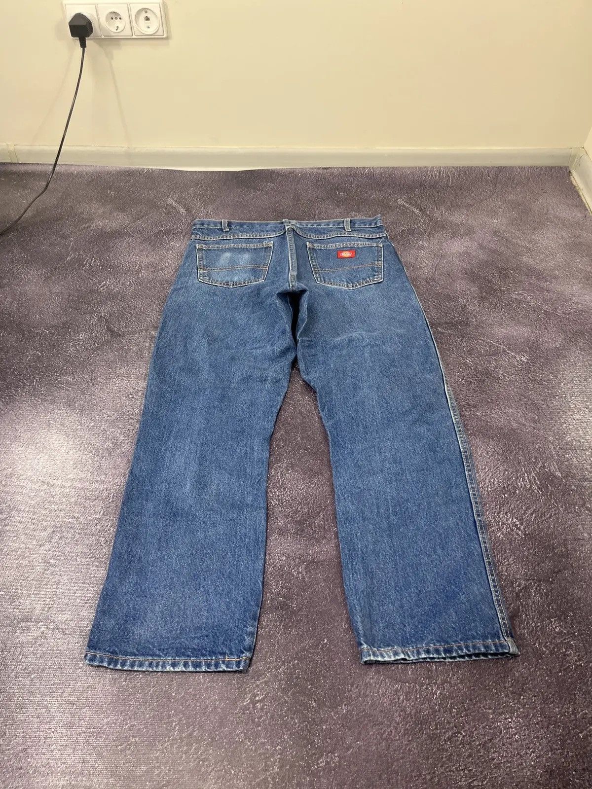 Dickies × Vintage Vintage Dickies Y2K Blue Denim Work Hype Baggy Jeans Size US 36 / EU 52 - 3 Thumbnail