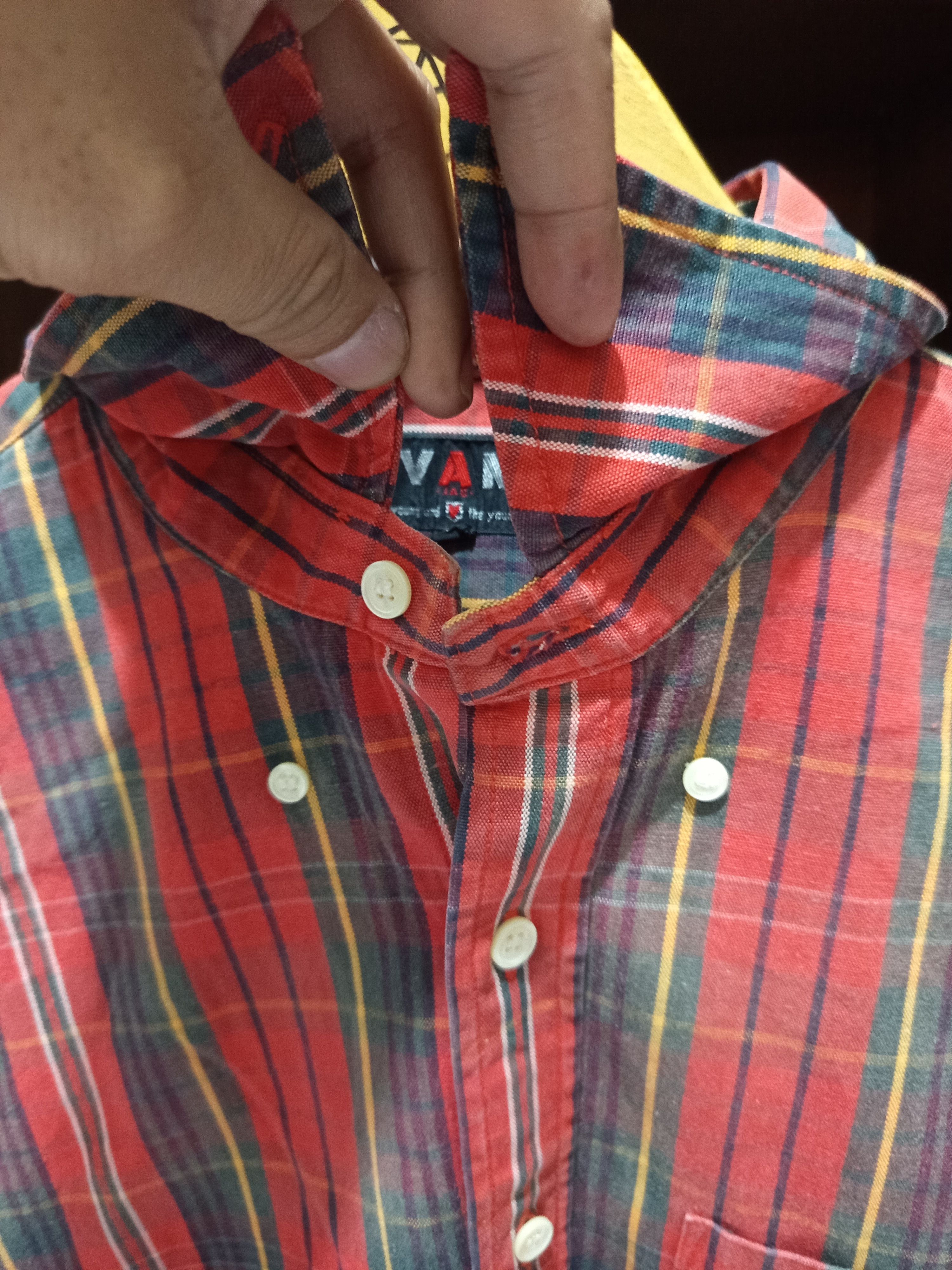 Van VAN Japan Plaid Flannel Shirt Cotton Size L Size US L / EU 52-54 / 3 - 11 Thumbnail