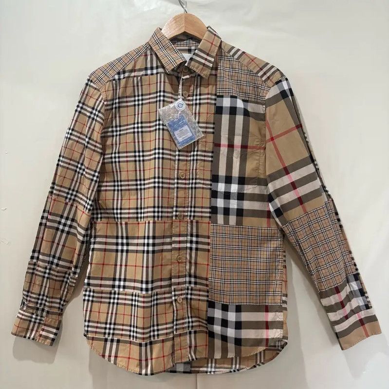 Burberry Burberry Patchwork Check Long Sleeve Shirt Size US S / EU 44-46 / 1 - 1 Thumbnail