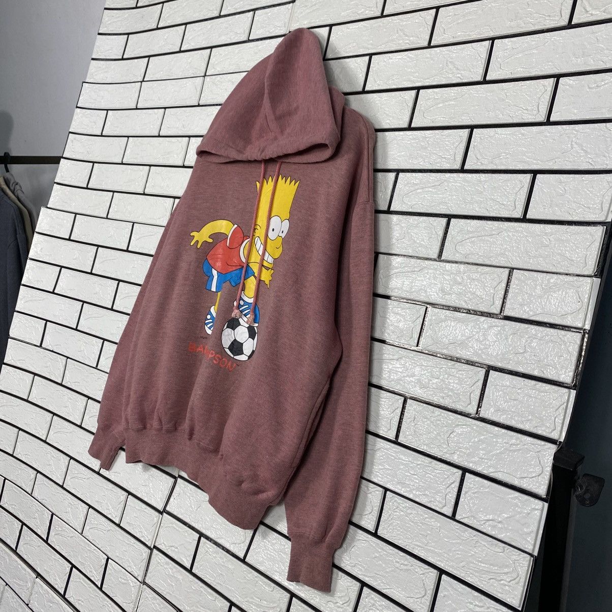 Japanese Brand 📌Vintage Hoodie Pull Over Bart Simpsons Big Logo Size US L / EU 52-54 / 3 - 3 Thumbnail