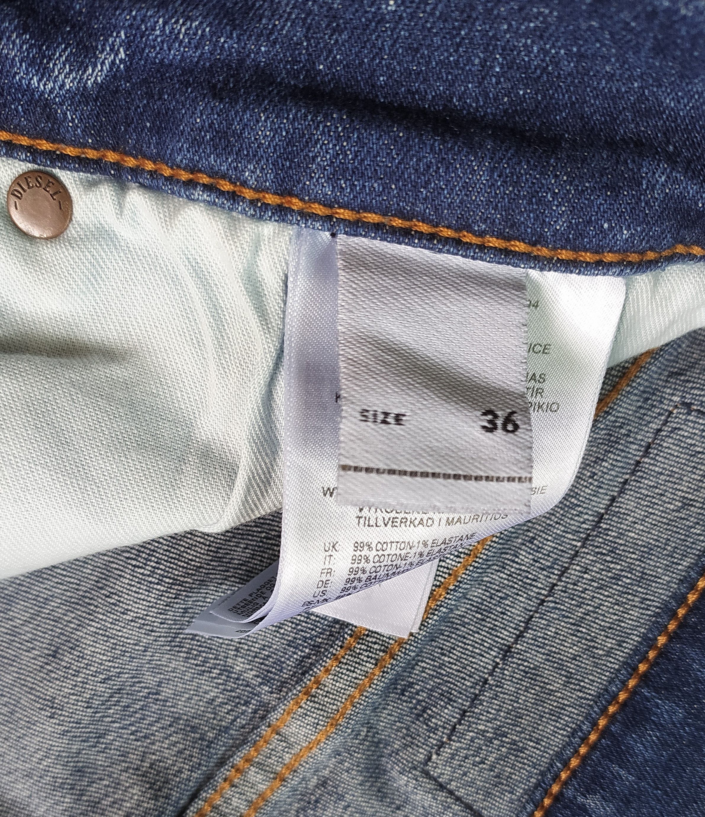 Diesel Diesel D-LUSTER-0GDAN Men's Jeans Free Shipping T/ 9853 Size US 36 / EU 52 - 7 Thumbnail