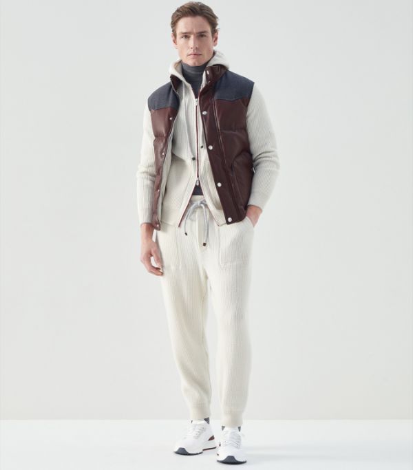 Brunello Cucinelli o1w1db10924 Cashmere Cardigan in Natural Size US XL / EU 56 / 4 - 3 Thumbnail
