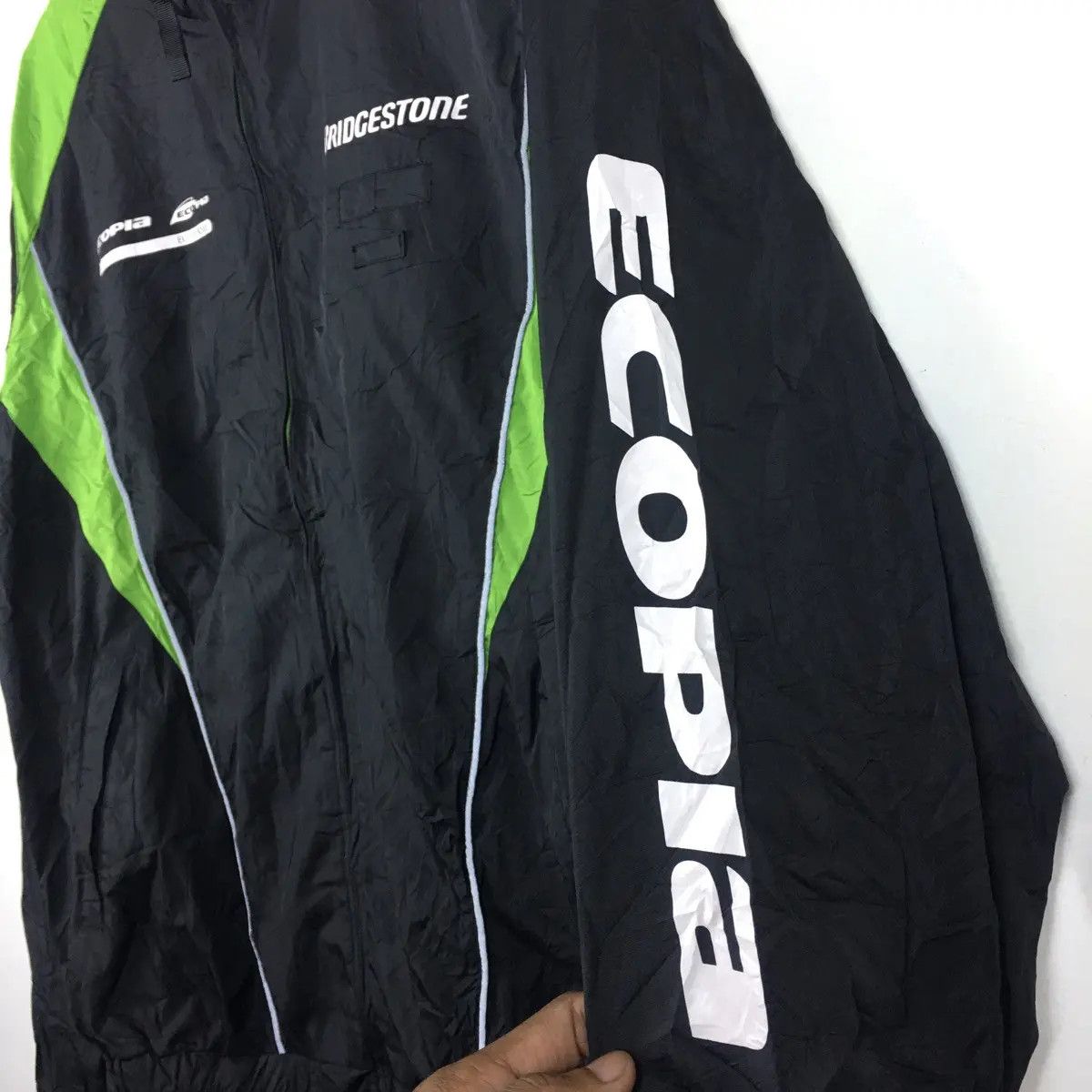Vintage Vtg BRIDGESTONE Motorsport Racing Team Jacket Parka Trench Size US XL / EU 56 / 4 - 7 Thumbnail