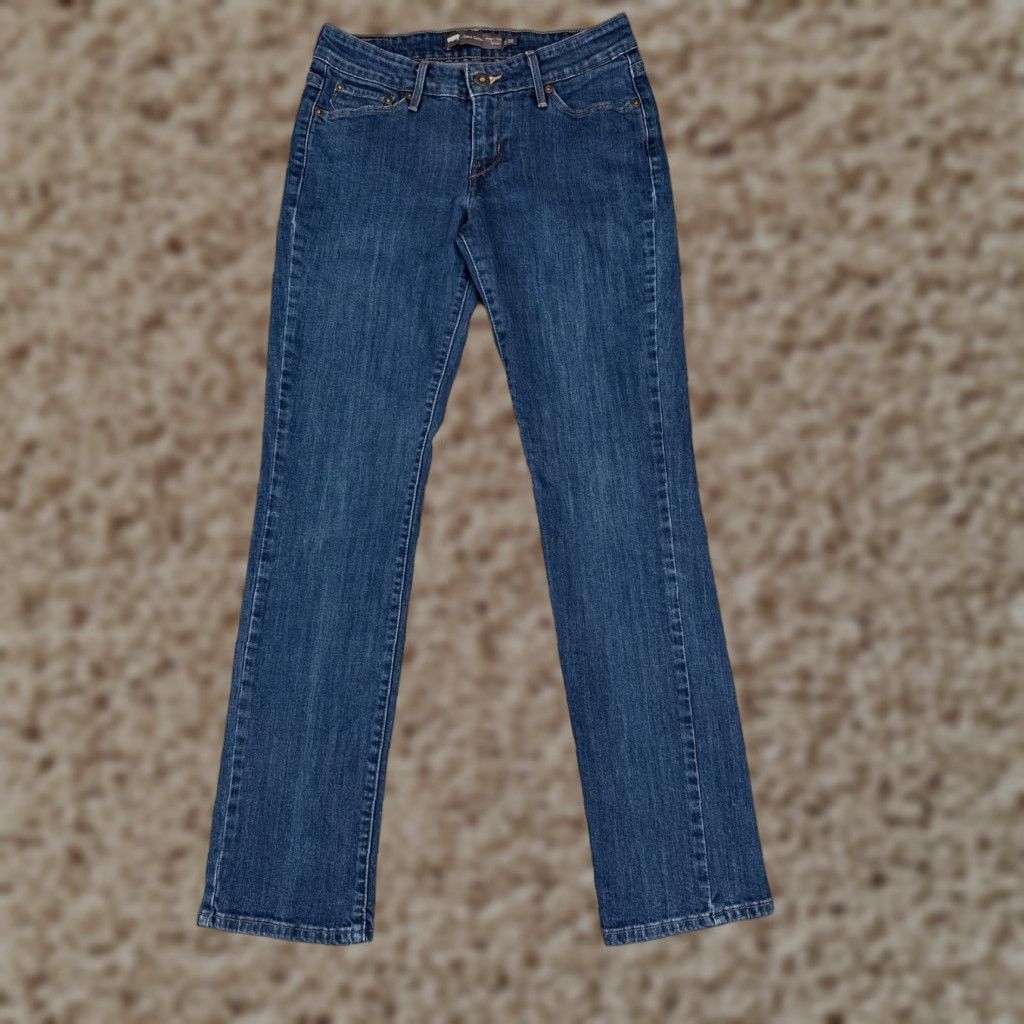 Levi's Levis Jeans Women 26 Blue Denim Cotton 26x29 Demi Curve Modern Rise Straight Leg Size 26" / US 2 / IT 38 - 1 Thumbnail