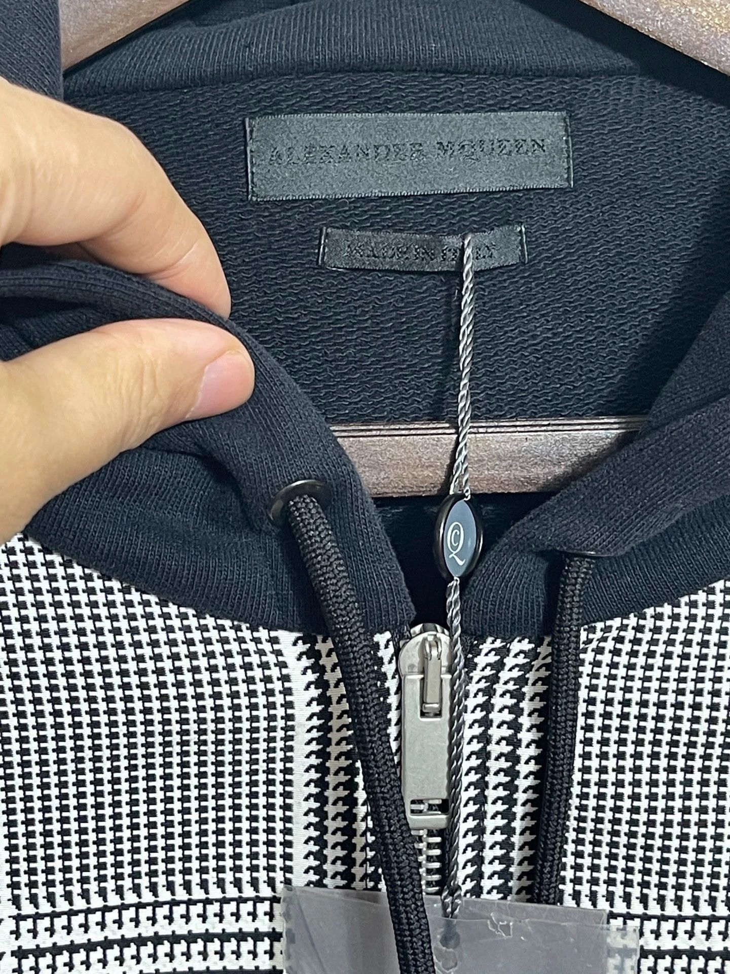 Alexander McQueen Multi Checkered Zip-Up Hooded Sweatshirt Size US XXS / EU 40 - 4 Thumbnail