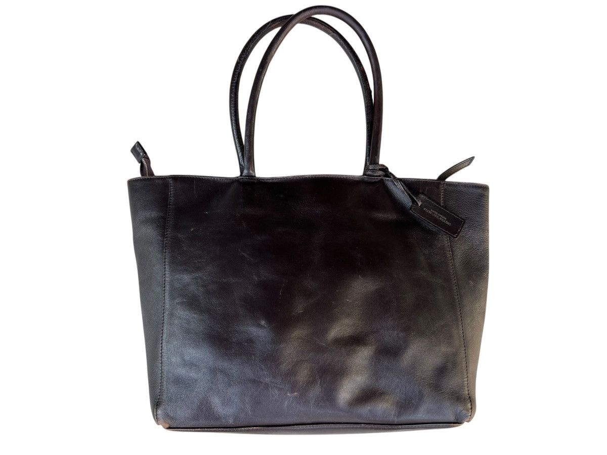 United Arrows United Arrows Japan Distressed Patina Leather Tote Bag Size ONE SIZE - 5 Thumbnail