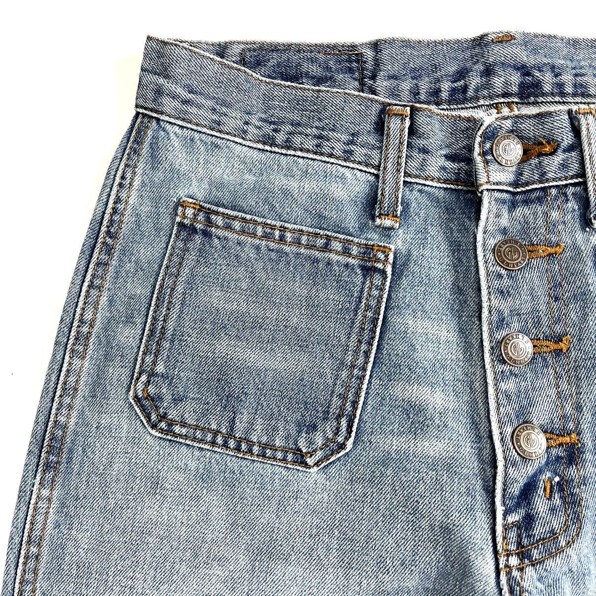 If Six Was Nine × Japanese Brand × Le Grande Bleu (L.G.B.) Y2k Georgia Love Bell Bottons Flared Jeans Bootcut Lgb Goa Size 28" / US 6 / IT 42 - 5 Thumbnail