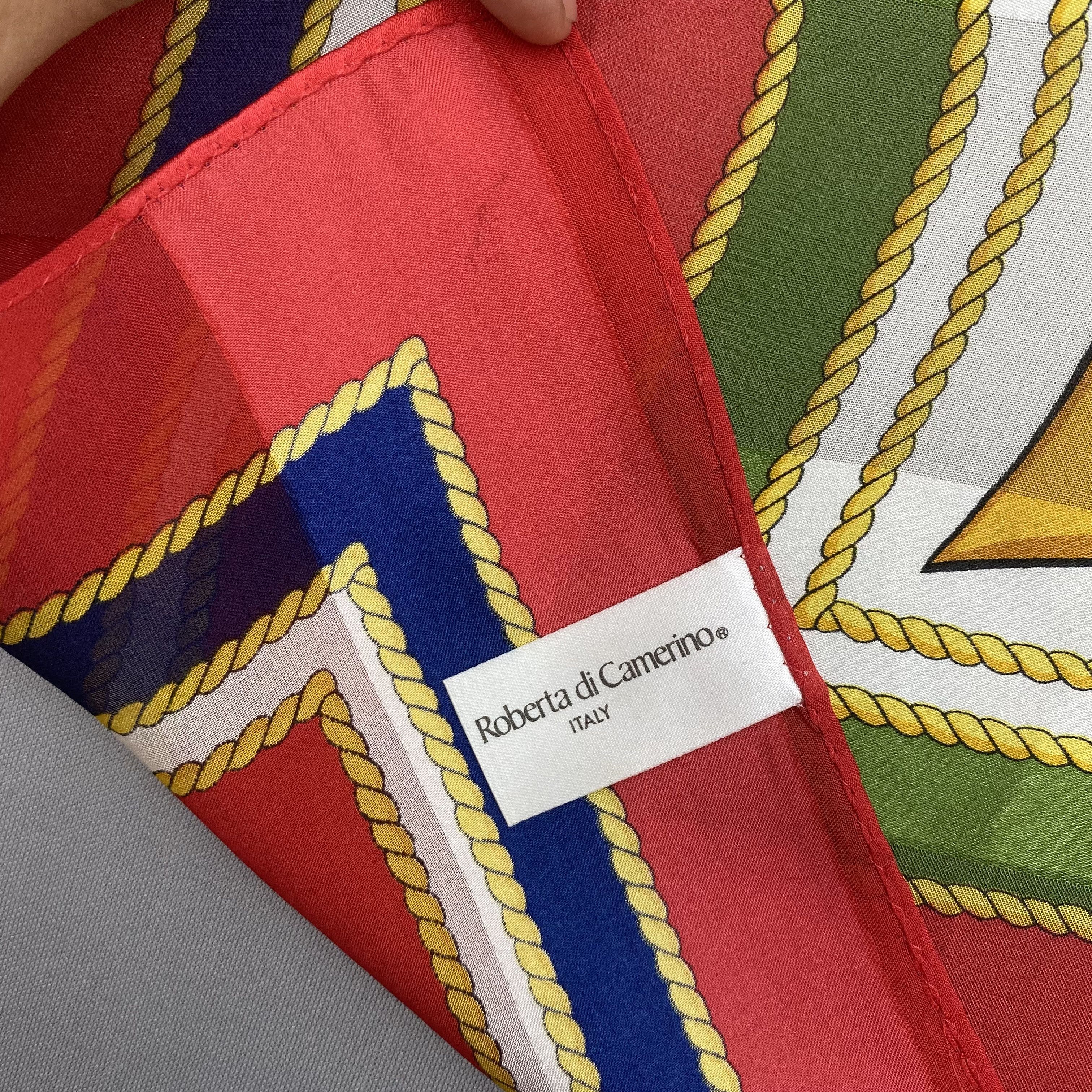 Roberta di Camerino Vintage Roberta di Camerino SILK Scarf Twill Stole Scarves Size ONE SIZE - 9 Thumbnail
