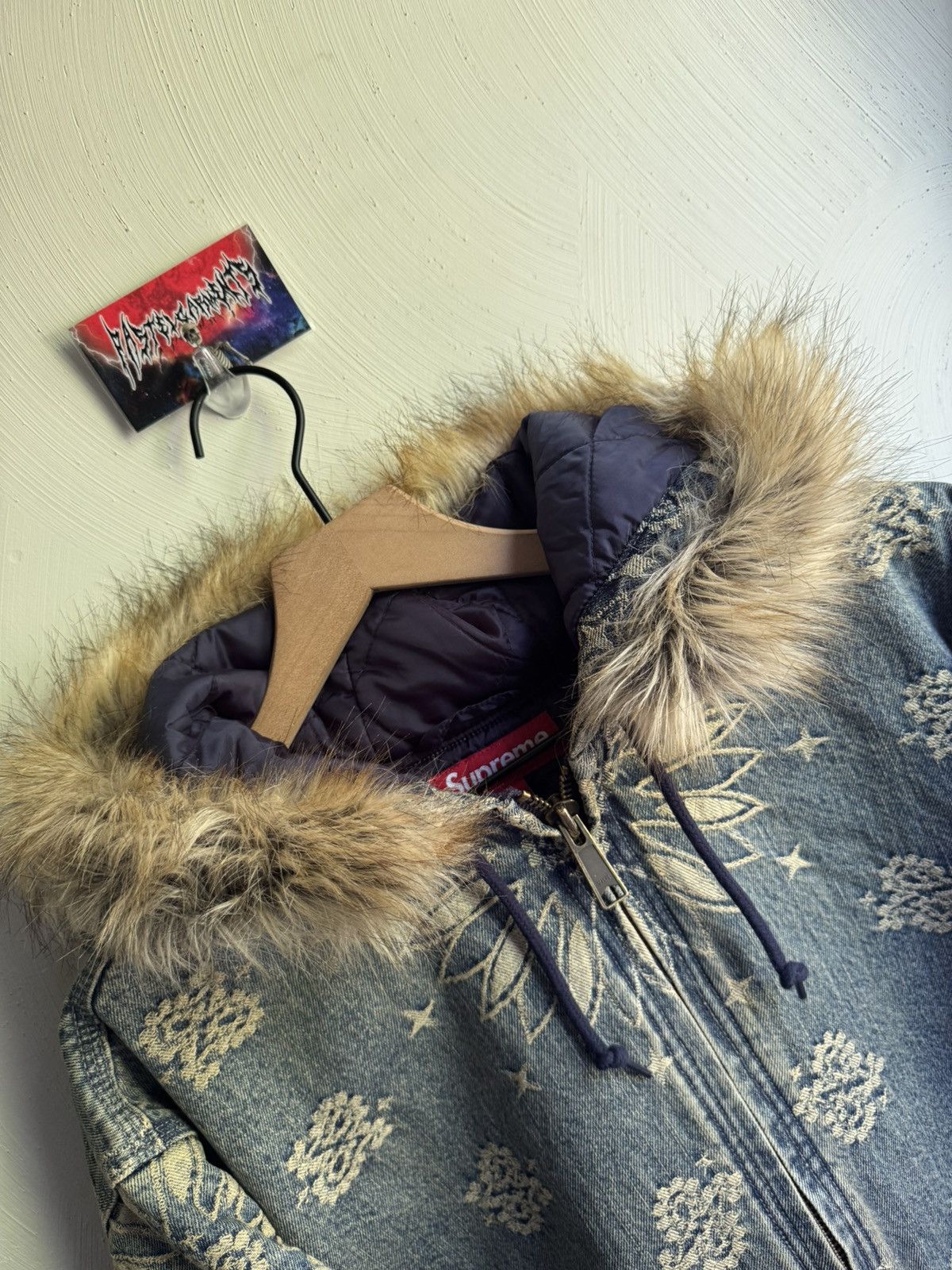 ジャケット・アウター Supreme Bandana Jacquard Denim Jacket S 29872630_58988566_322.jpg