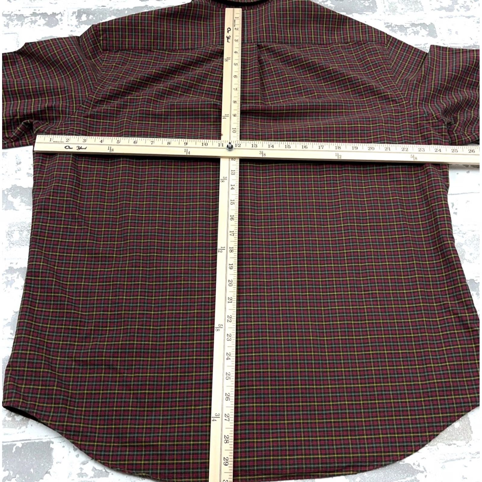 Ralph Lauren Ralph Lauren Button-Up Shirt Men XL Plaid Red Green Oxford OCBD Dress Logo Pony Prep Shirt Size 46R - 6 Thumbnail