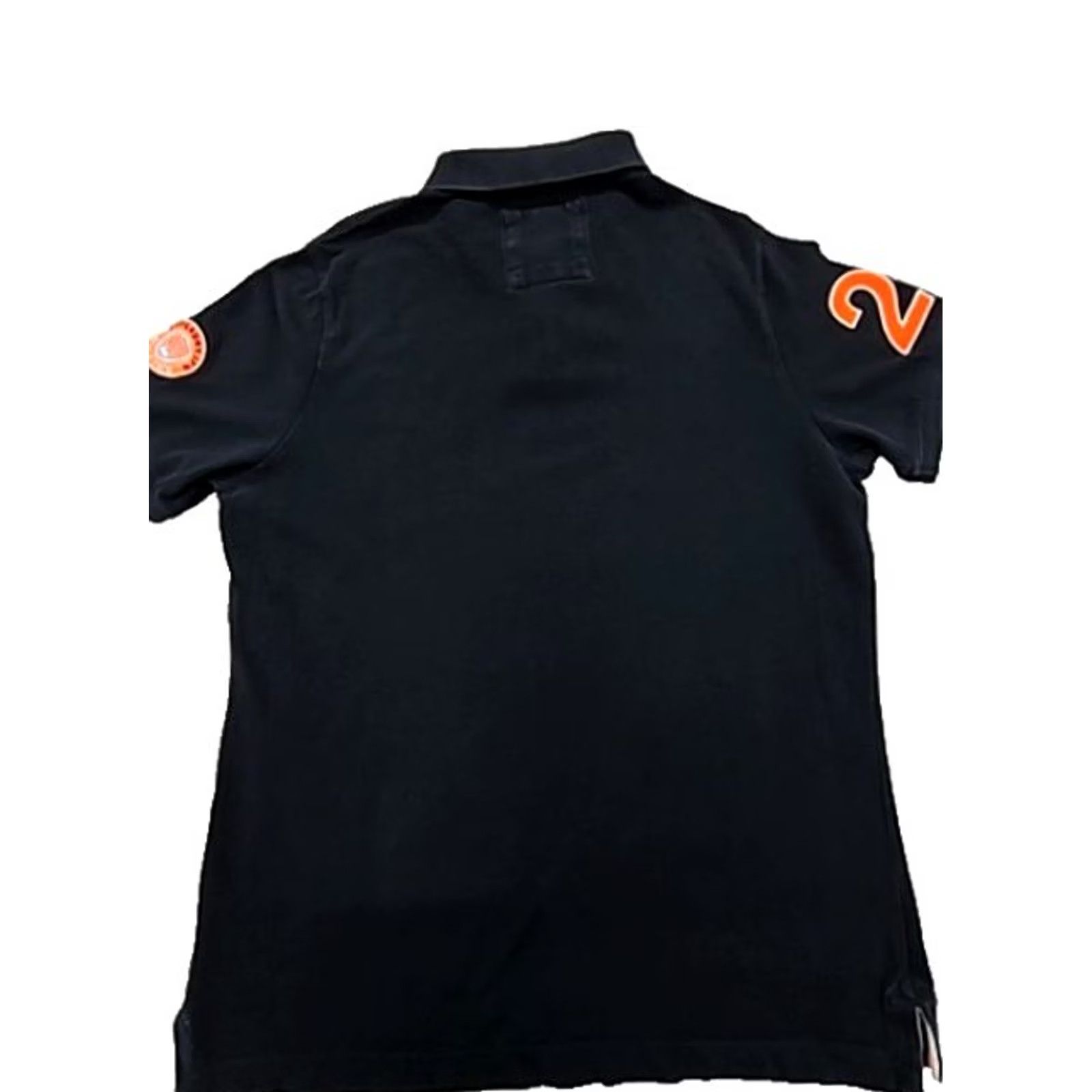 Superdry Superdry Black Mens XXL Short Sleeve Polo Shirt Orange Accents Size US XXL / EU 58 / 5 - 3 Thumbnail