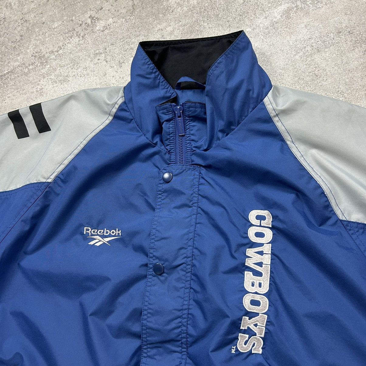 NFL × Reebok × Vintage VTG 90s NFL DALLAS COWBOYS REEBOK WINDBREAKER JACKET Size US L / EU 52-54 / 3 - 4 Thumbnail