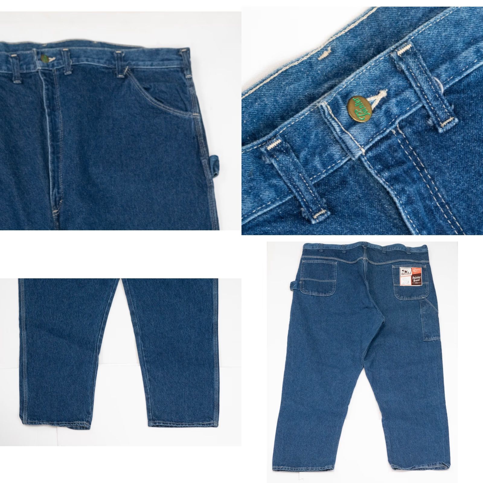 Carhartt VINTAGE True VTG Workwear 80s Pointer Brand Carhartt Style Carpenter Jeans 48x32 NEW USA Denim Blue 5-Pocket Men Regular Zipper Wool? (no) Size US 32 / EU 48 - 8 Thumbnail