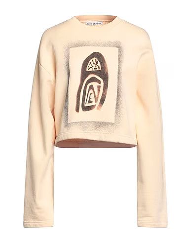 image of Acne Studios O1Mle0424 Crewneck Sweatshirt In Beige, Women's (Size Small)