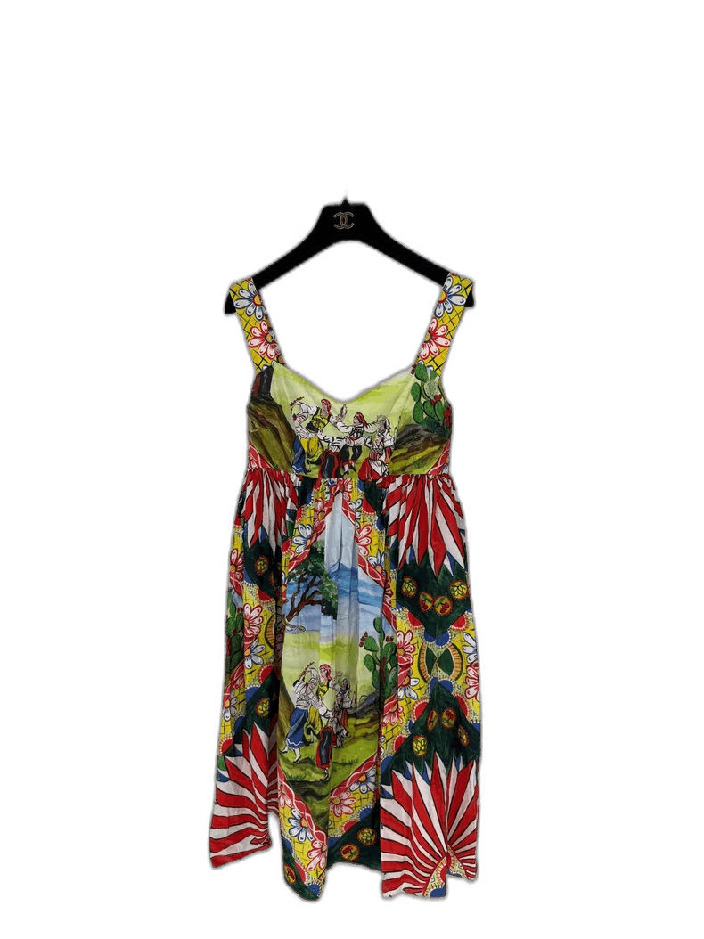 Dolce & Gabbana DG Dolce & Gabbana Colorful Dress Size S / US 4 / IT 40 - 1 Thumbnail