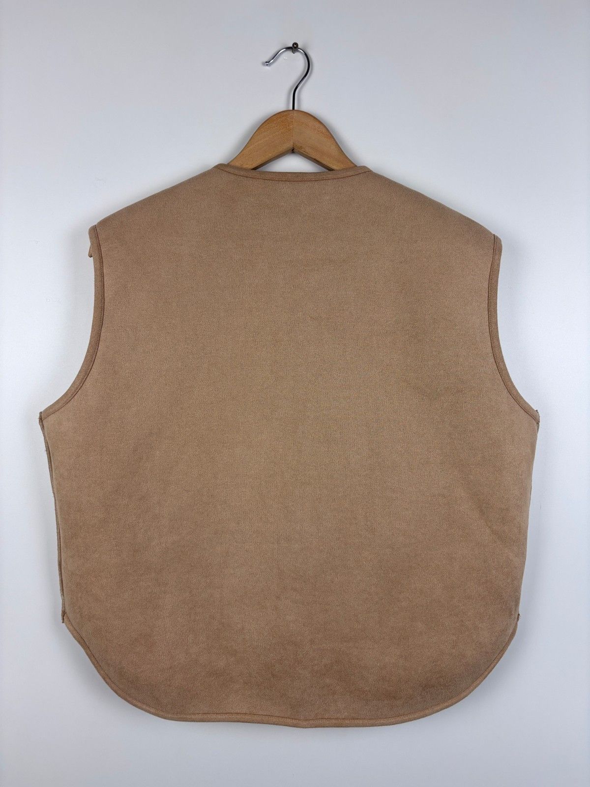 Other Womens Knit-ted Double-Sided Fleece Vest Jacket Beige Size 1 Size S / US 4 / IT 40 - 4 Thumbnail