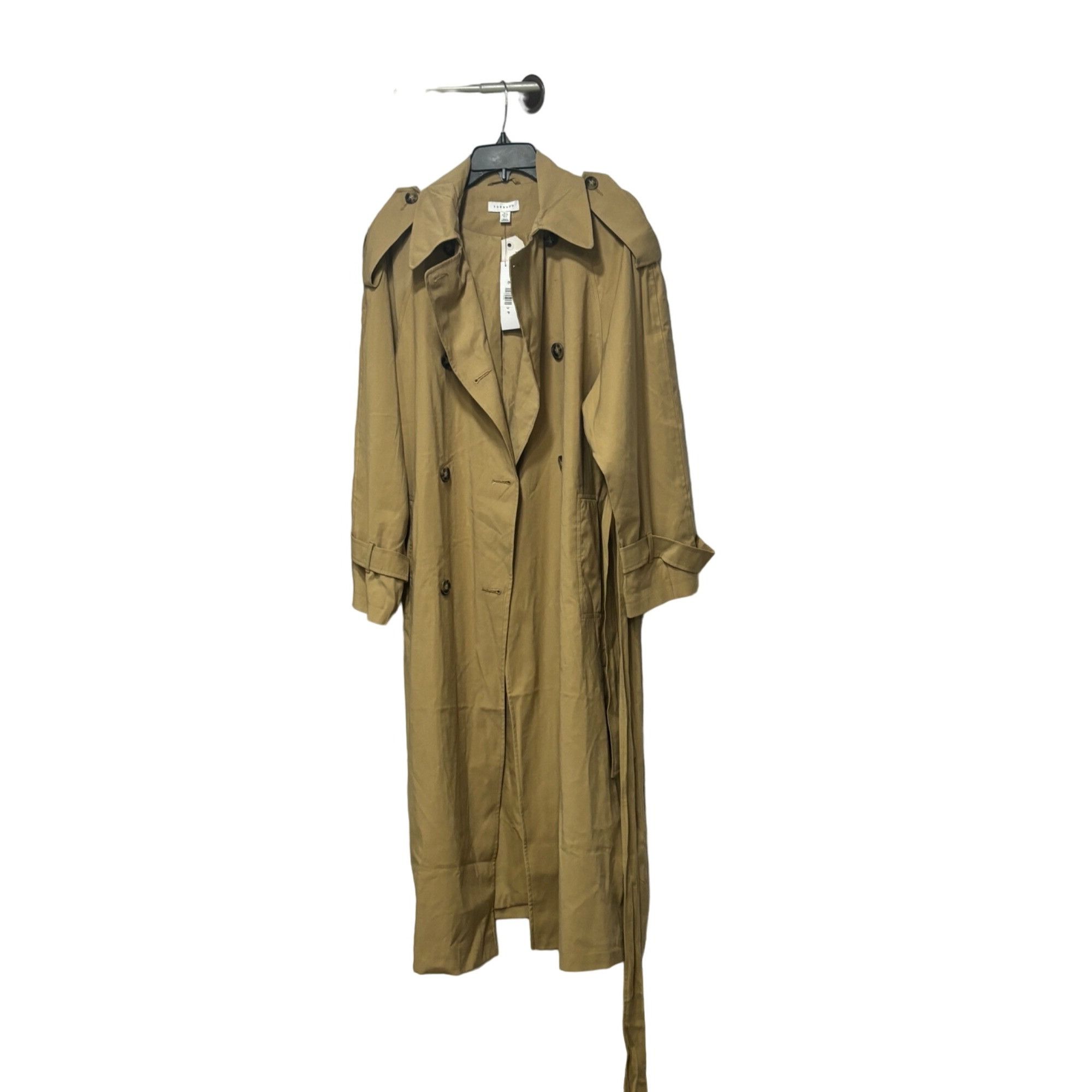 Topshop Topshop Women's Belted Trenchcoat in Taupe-Brown, Sz. 0 Size XXS / US 00 / IT 34 - 9 Thumbnail