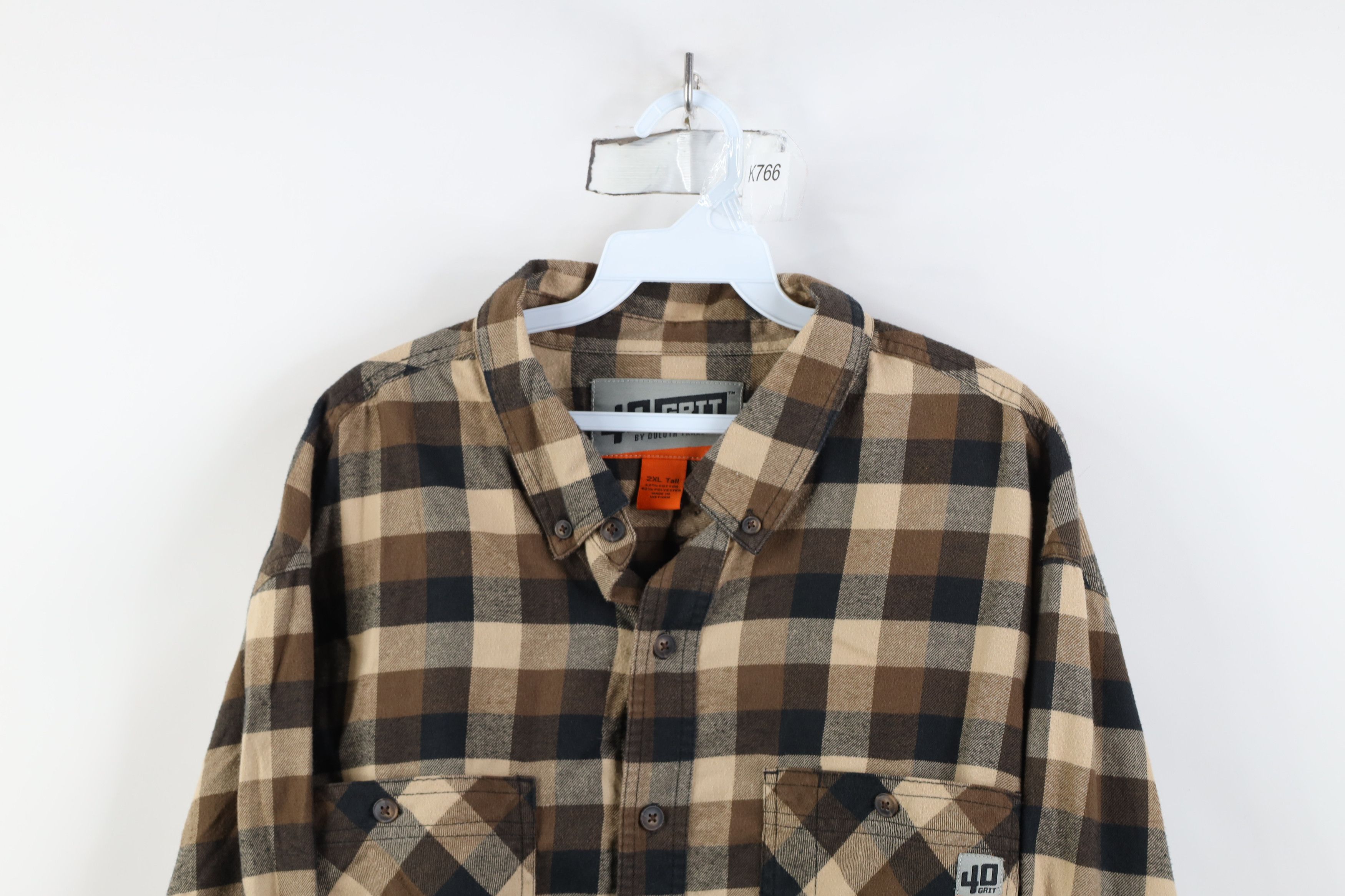 Duluth Trading Company Duluth Trading Co 40 Grit Collared Button Down Shirt Brown Size US XXL / EU 58 / 5 - 2 Thumbnail
